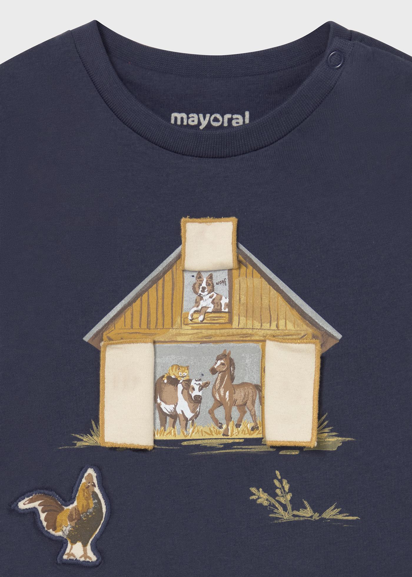 Baby interactive farm shirt