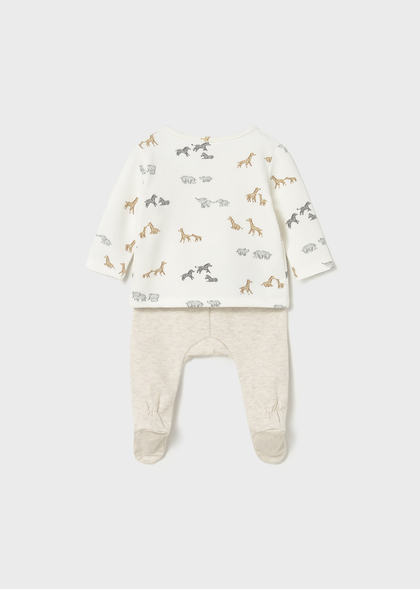 Conjunto polaina estampada recién nacido