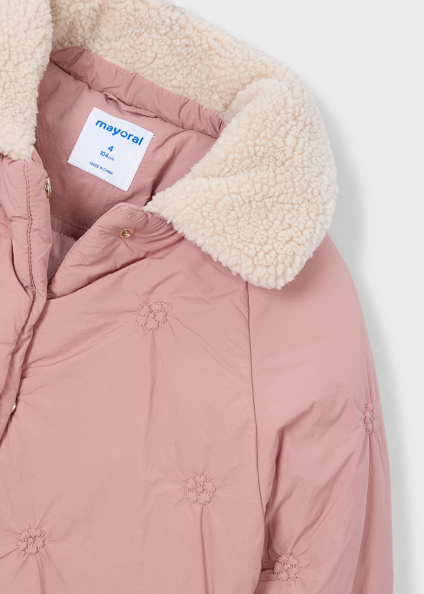 Girls microfibre coat
