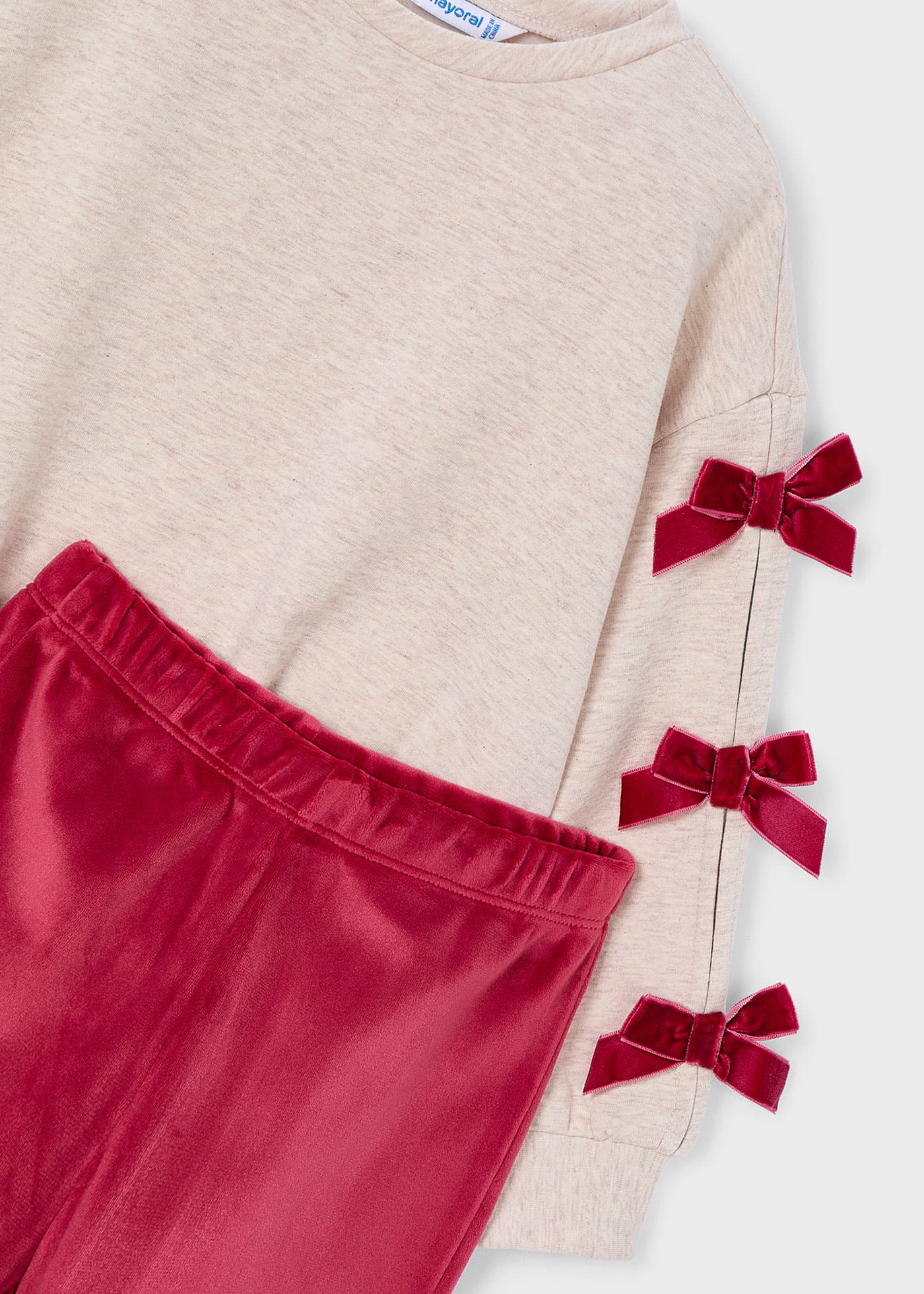 Girls legging and bow jumper set