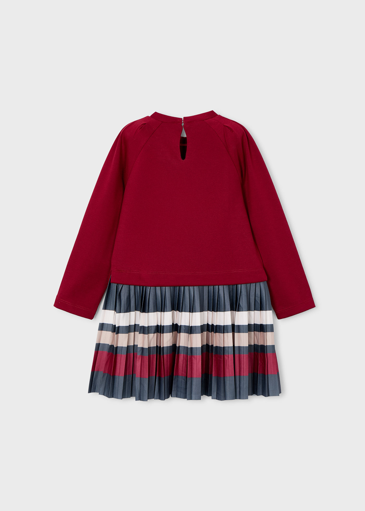 Vestido combinado rayas niña