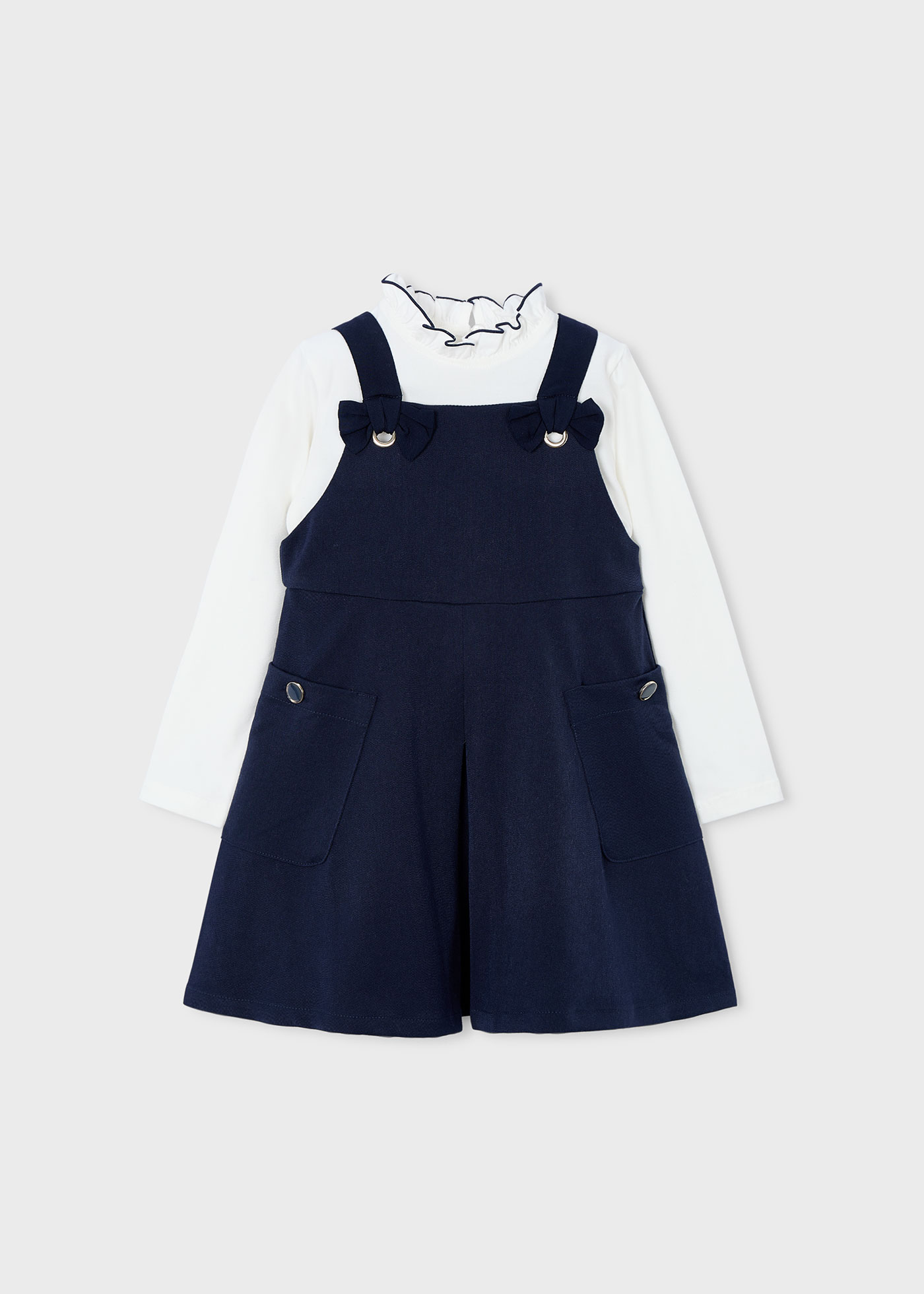 Vestito scamiciato lupetto bambina