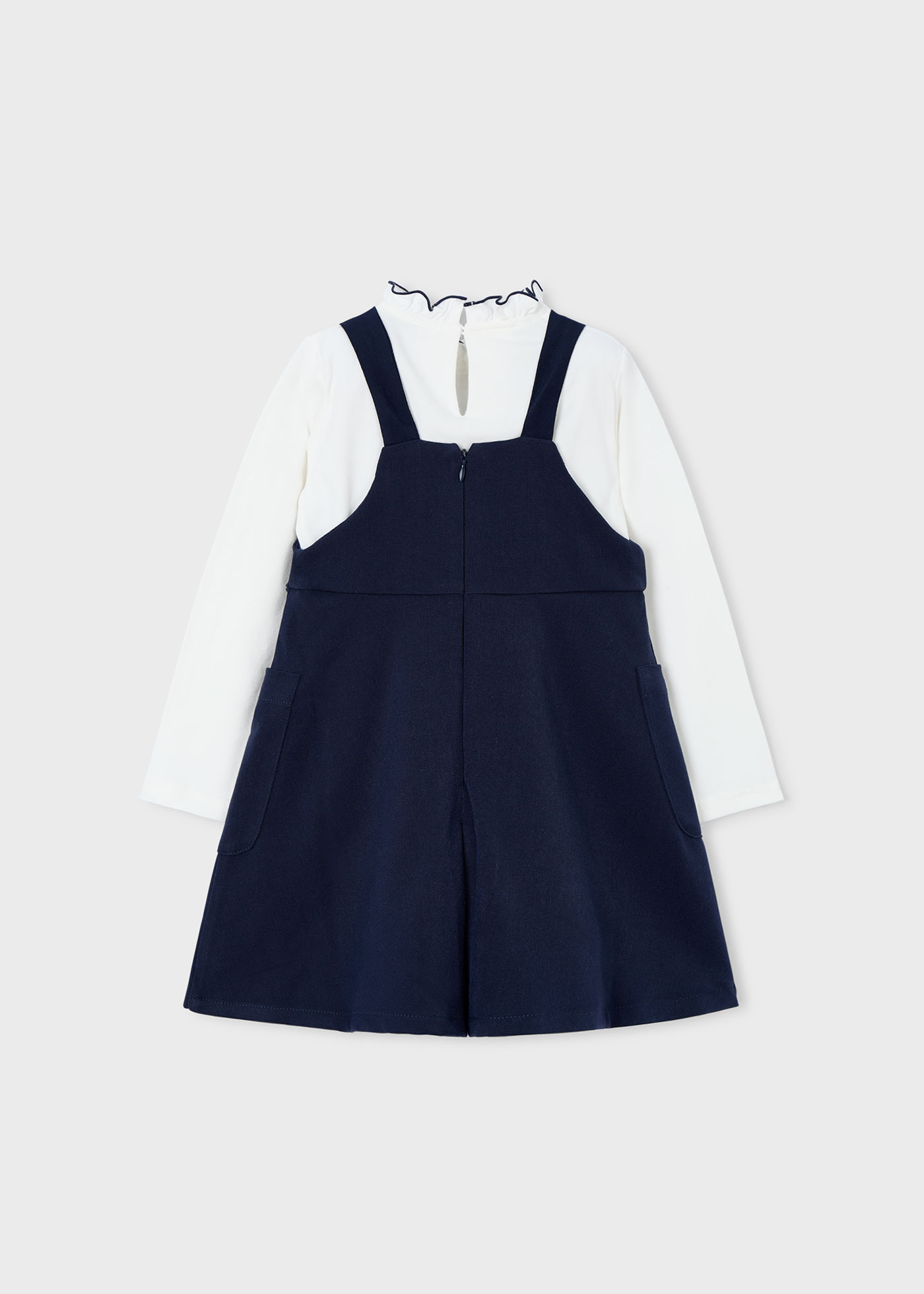 Vestito scamiciato lupetto bambina