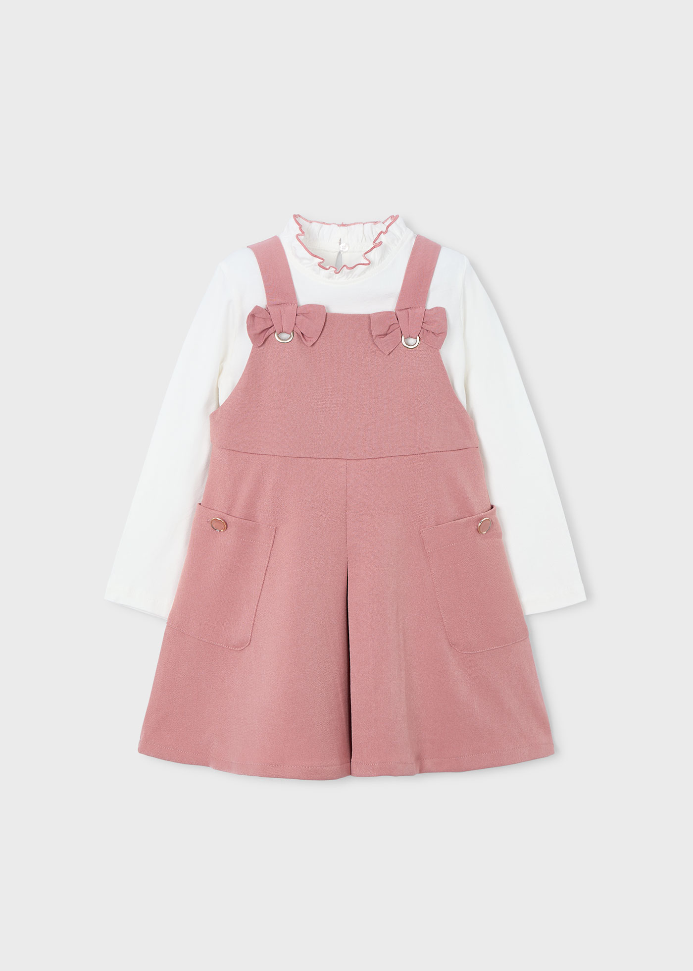 Vestito scamiciato lupetto bambina