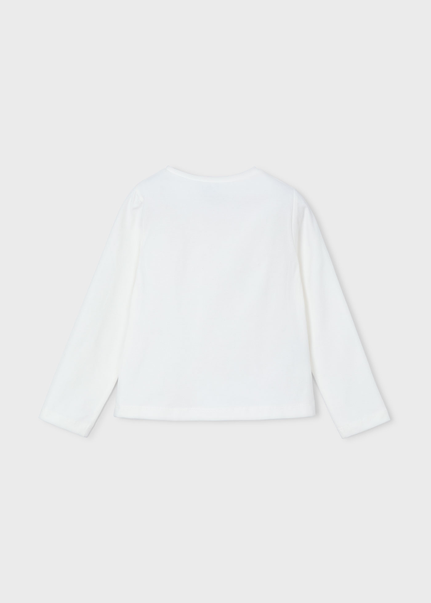 Girl flower applique T-shirt