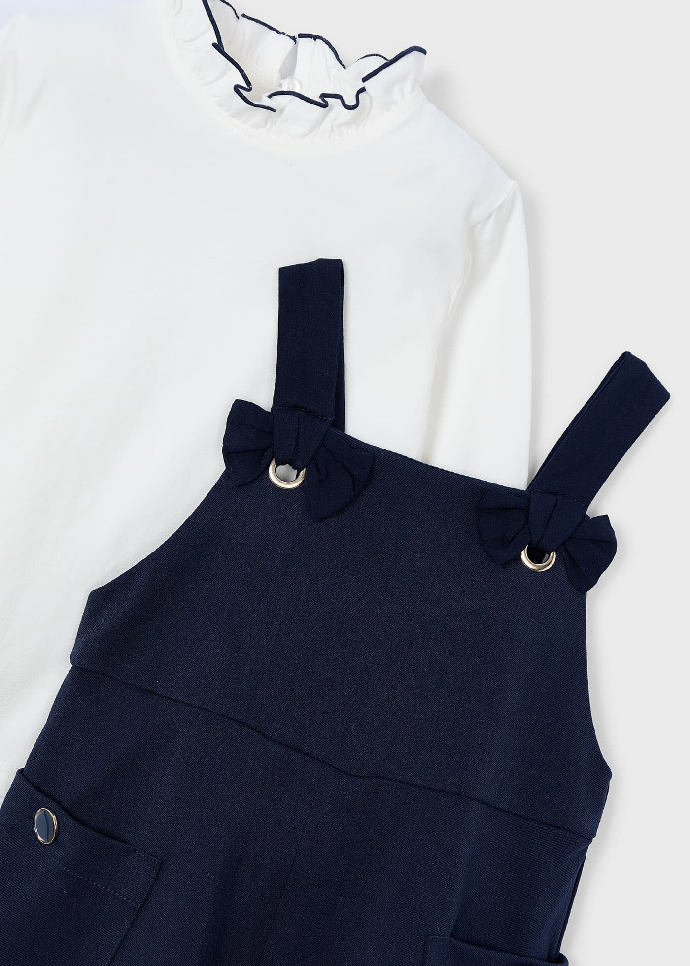 Girls pinafore and shirt