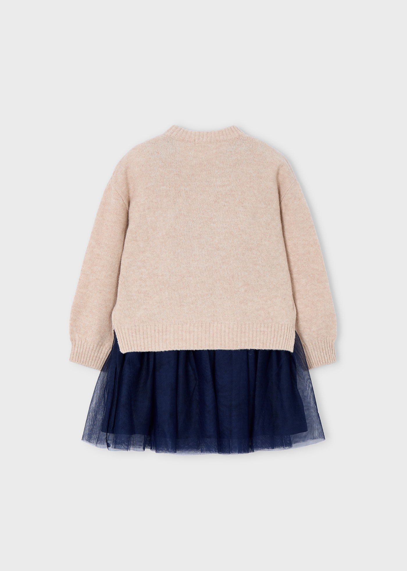 Vestito tricot combined bambina
