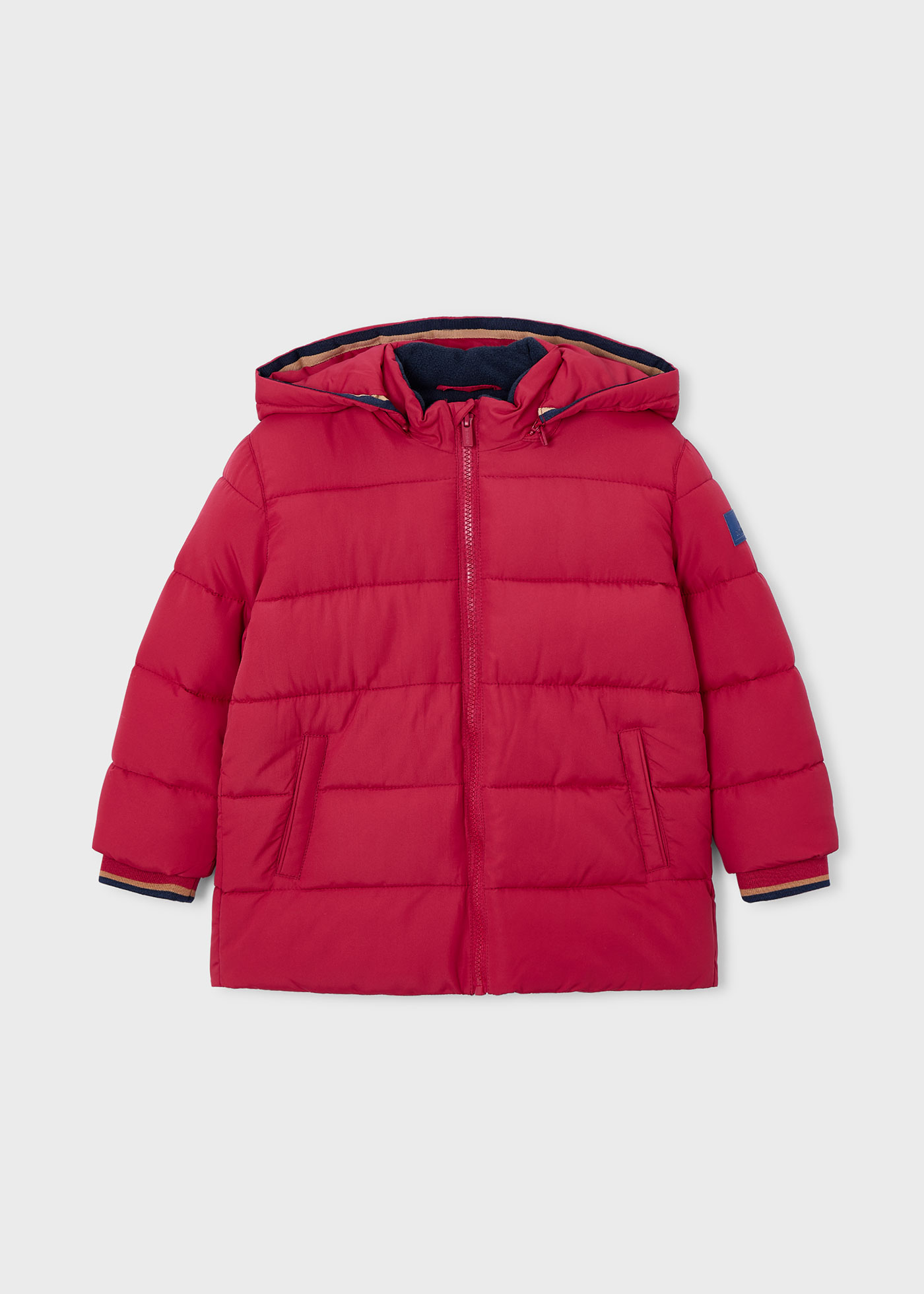 Boy's hooded quilted jacket