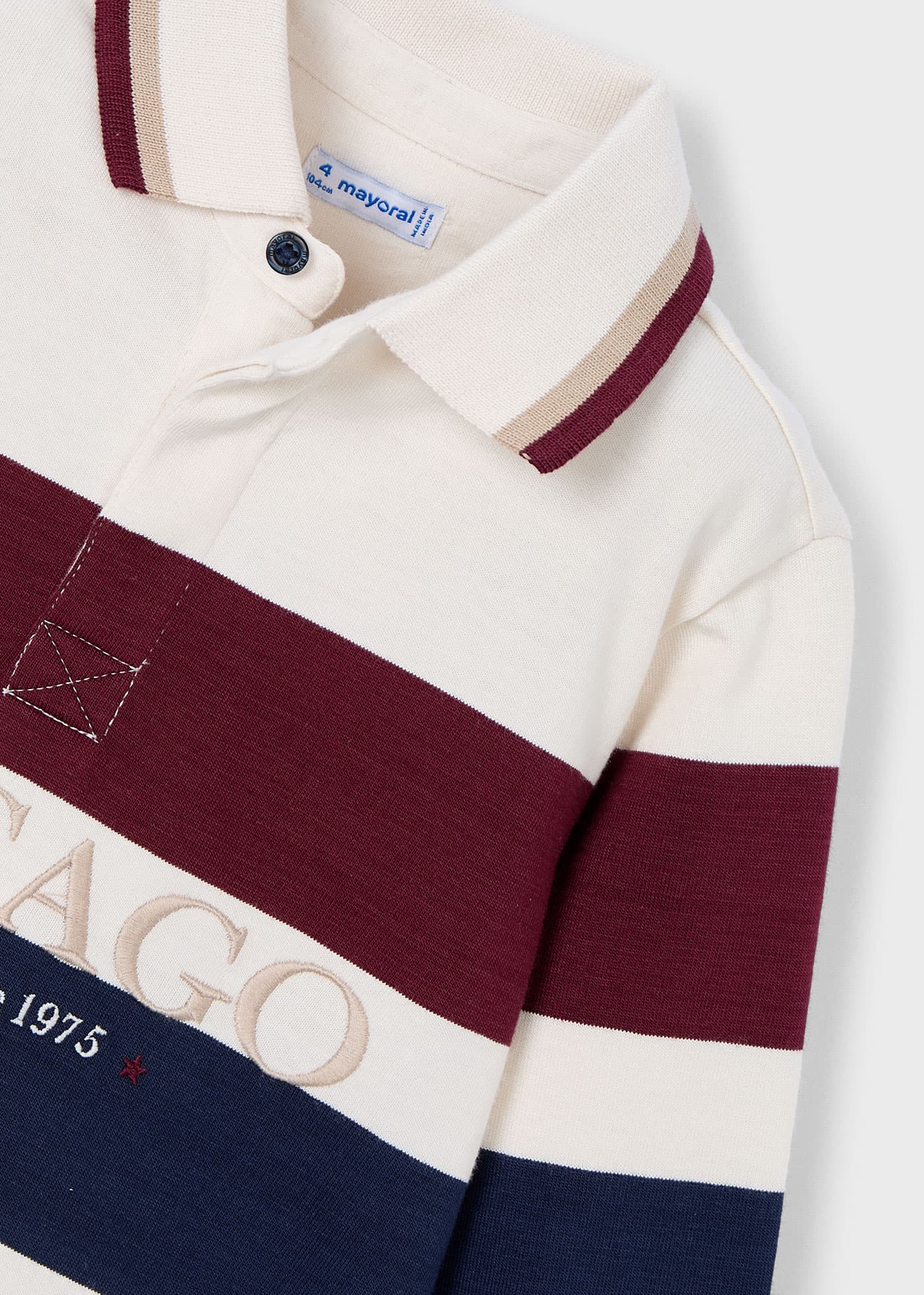 Boy striped polo shirt