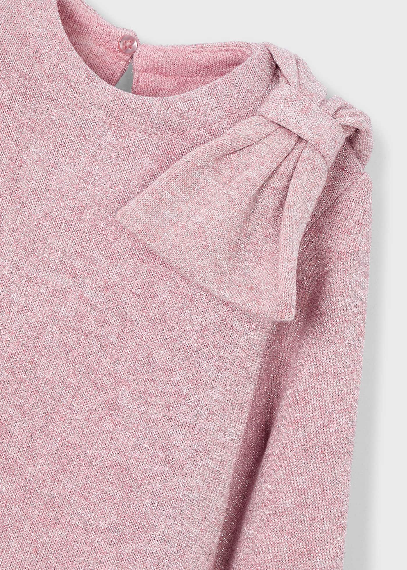 Robe en tricot à nœuds fille