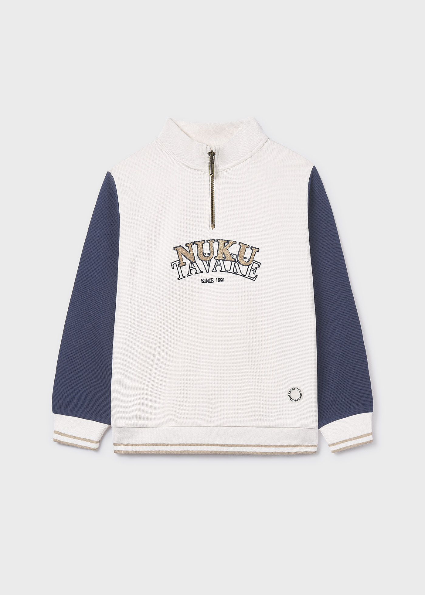 Felpa strutturata collo alto ragazzo