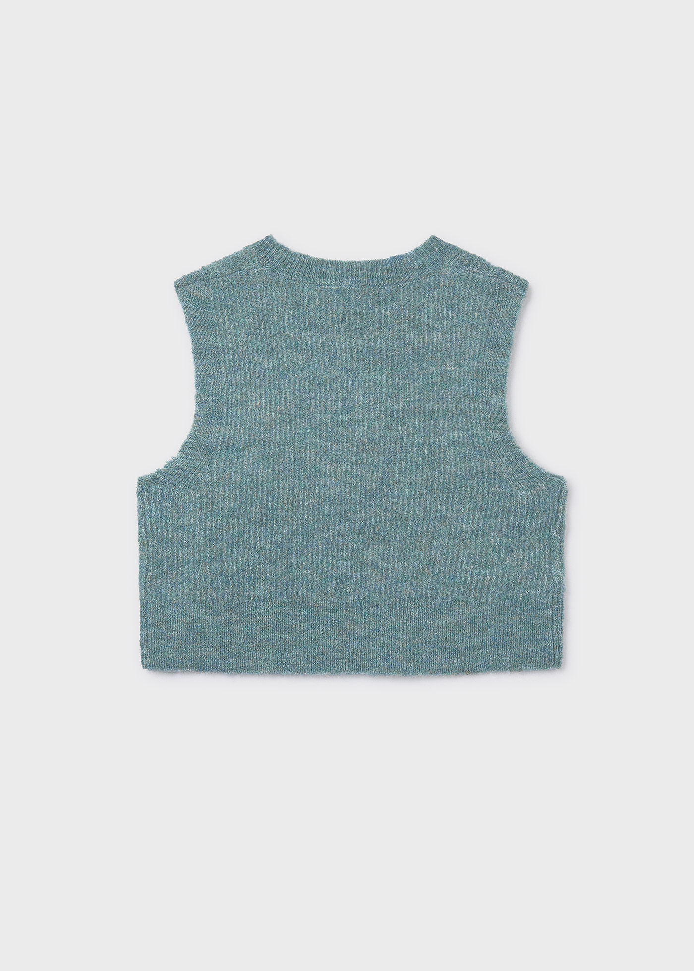 Gilet ajouré en maille fille