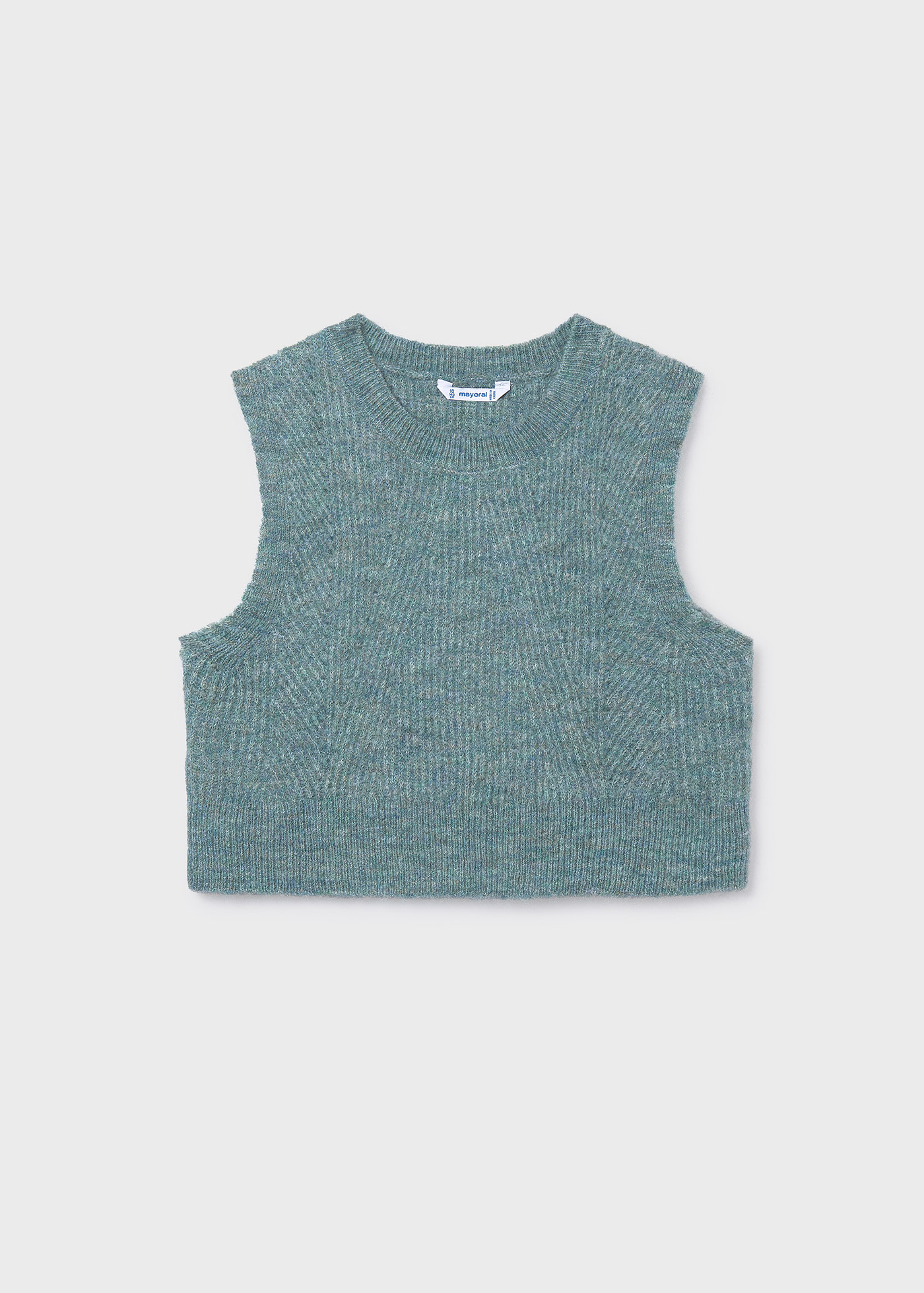 Gilet ajouré en maille fille