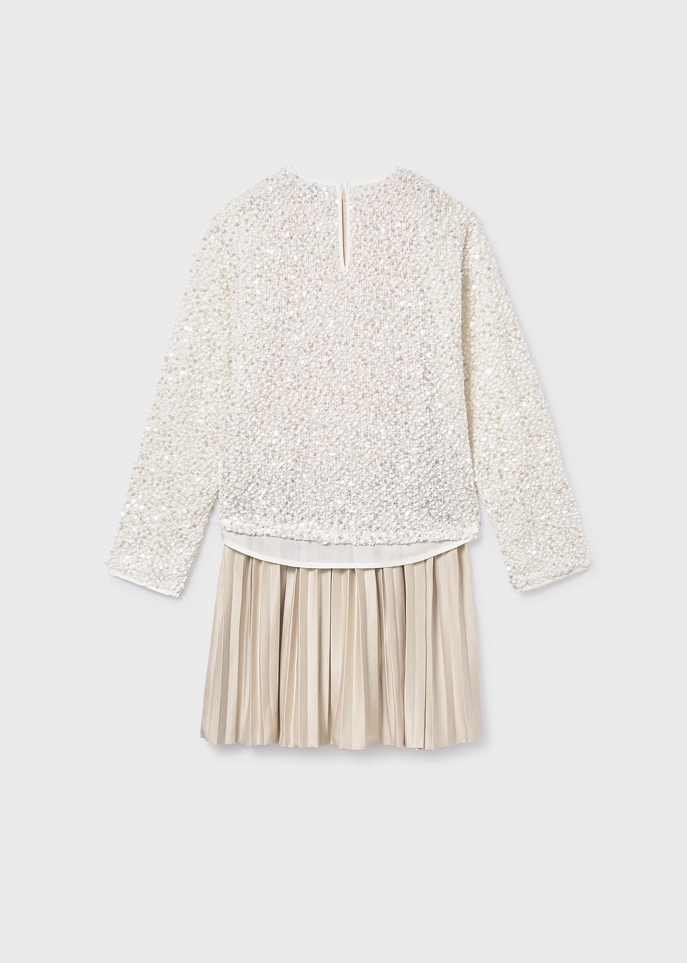 Robe à paillettes combinée fille