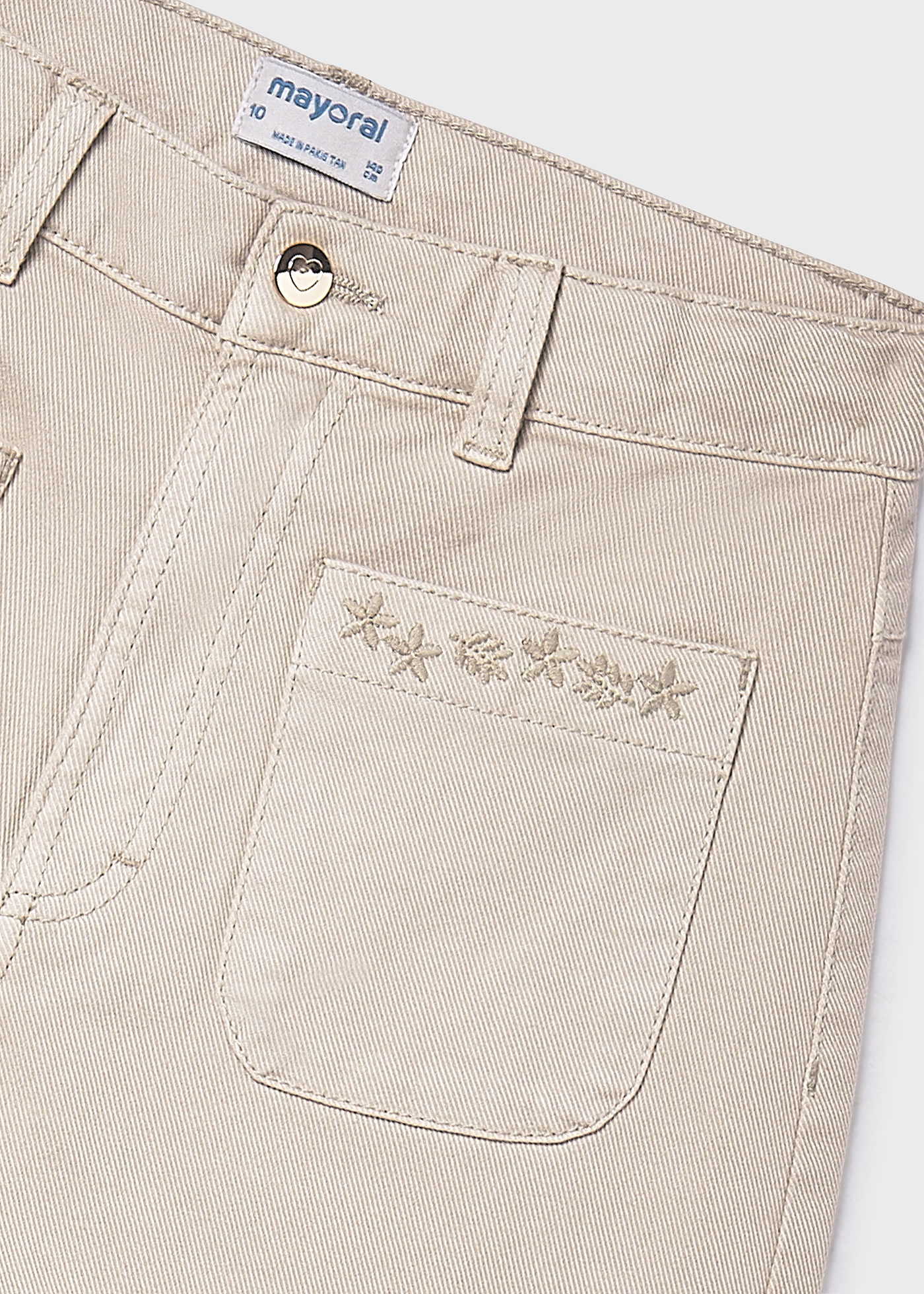 Pantalon évasé en sergé fille