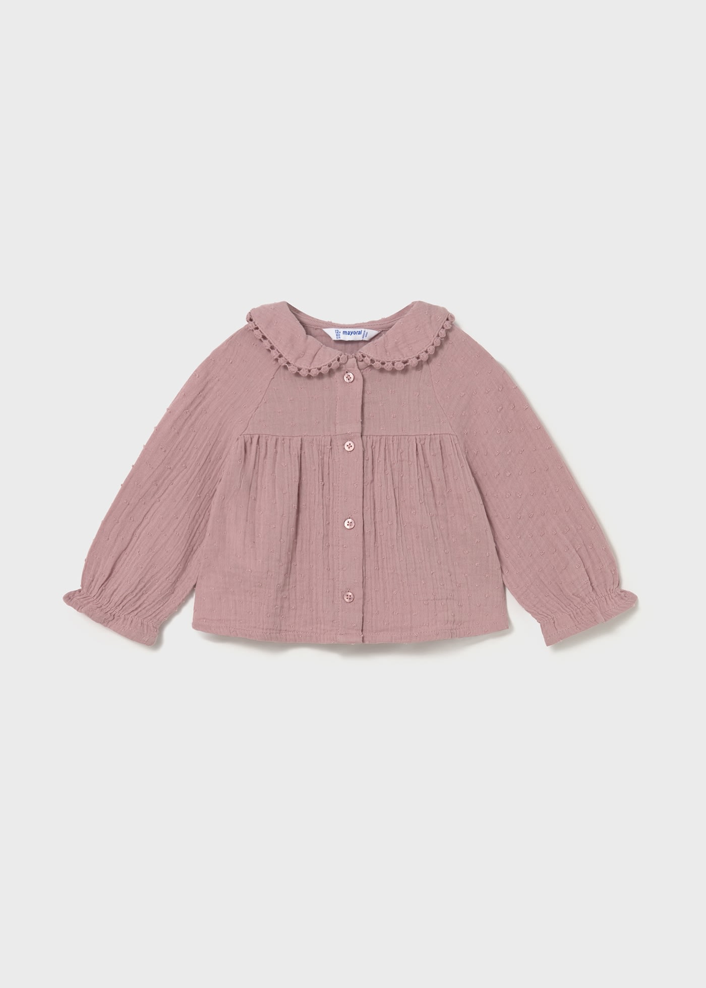 Blouse en mousseline de soie bébé