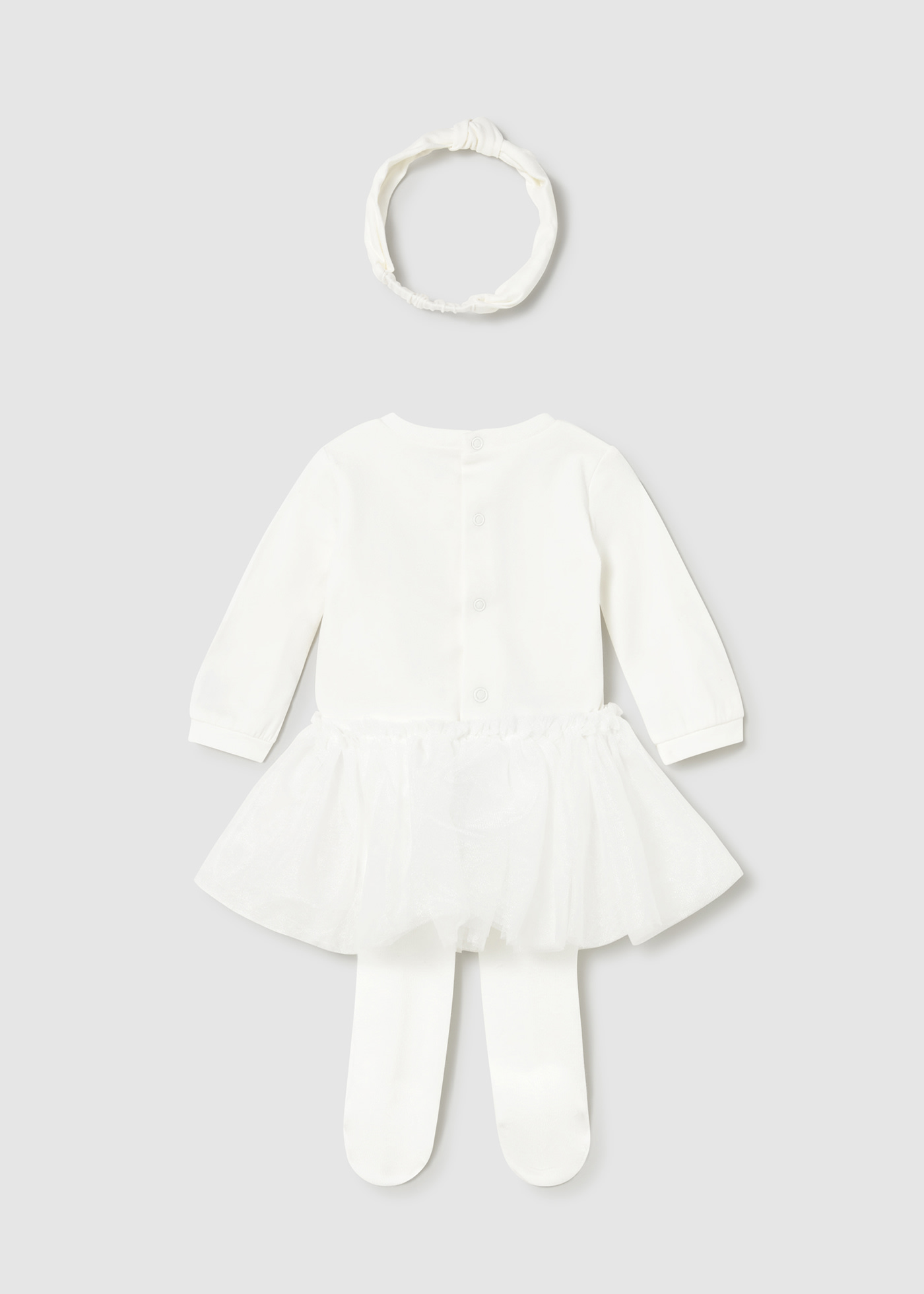 Completo 3 pezzi tutu neonata Completo 3 pezzi tutu neonata