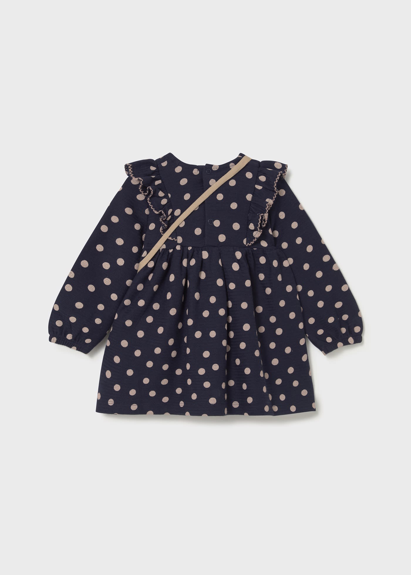 Kleid gemustert mit Tasche Baby