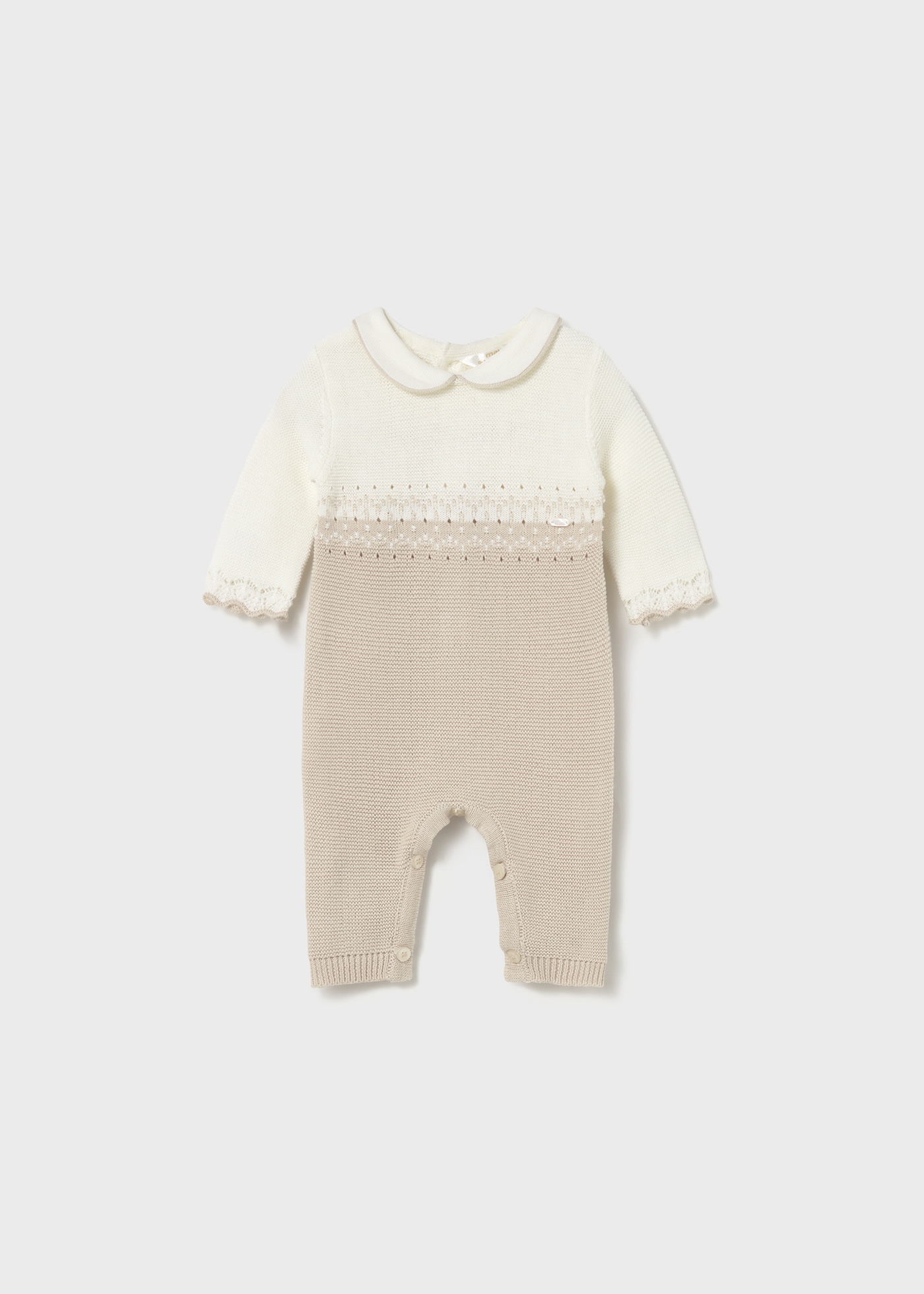 Newborn knit romper
