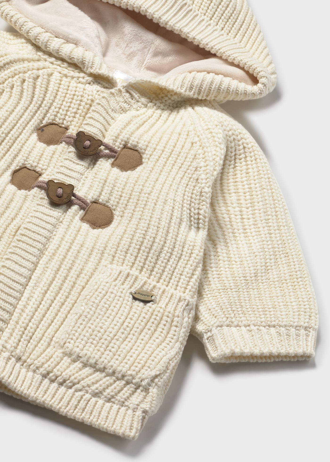 Newborn lined knitted cardigan