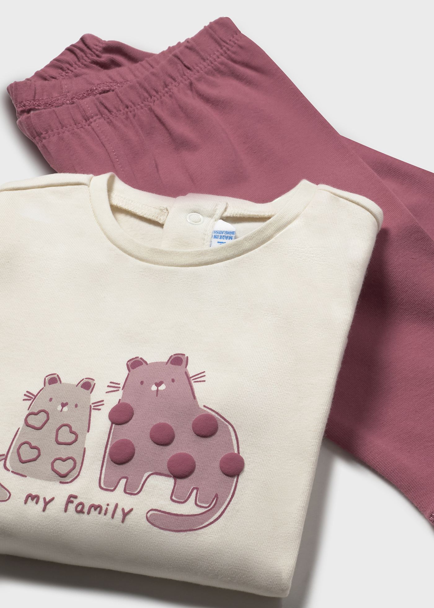 Ensemble 3 pièces à pois bébé