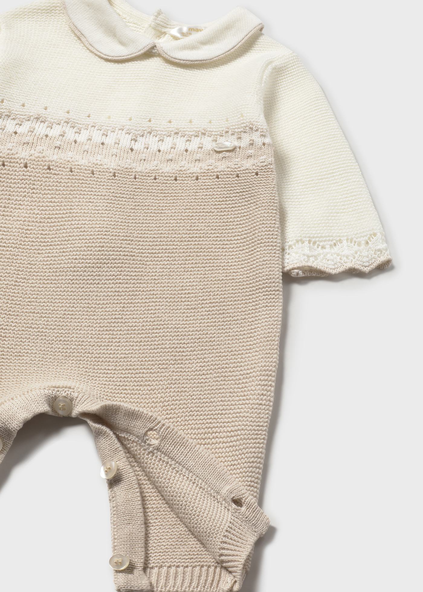 Newborn knit romper