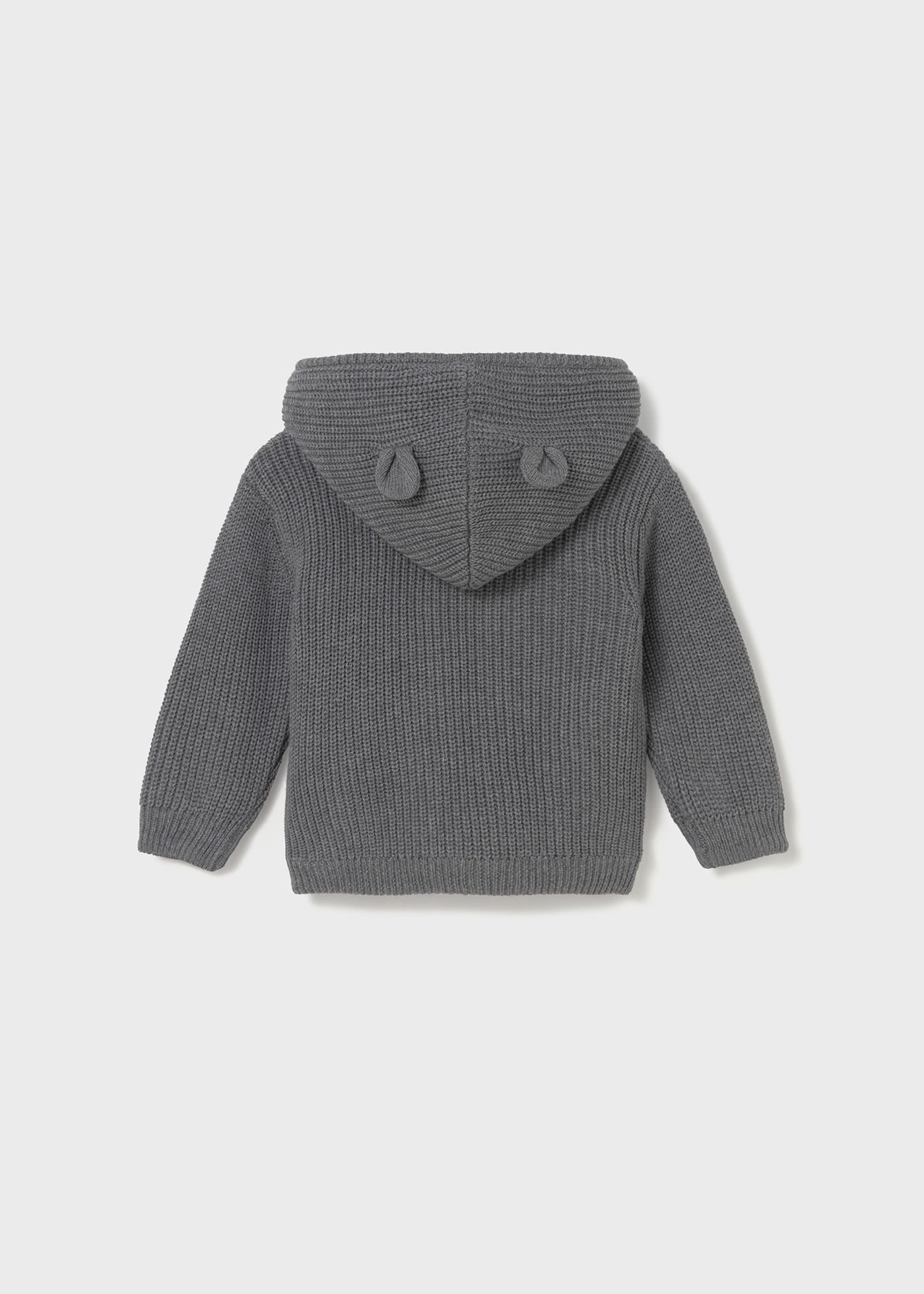 Baby knitted hoody with ears