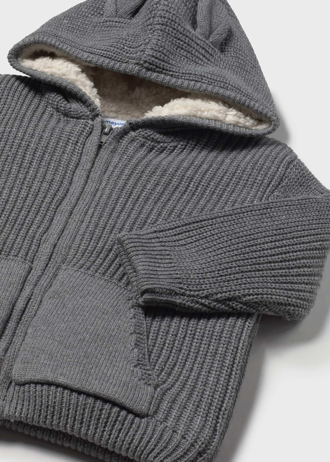 Baby knitted hoody with ears