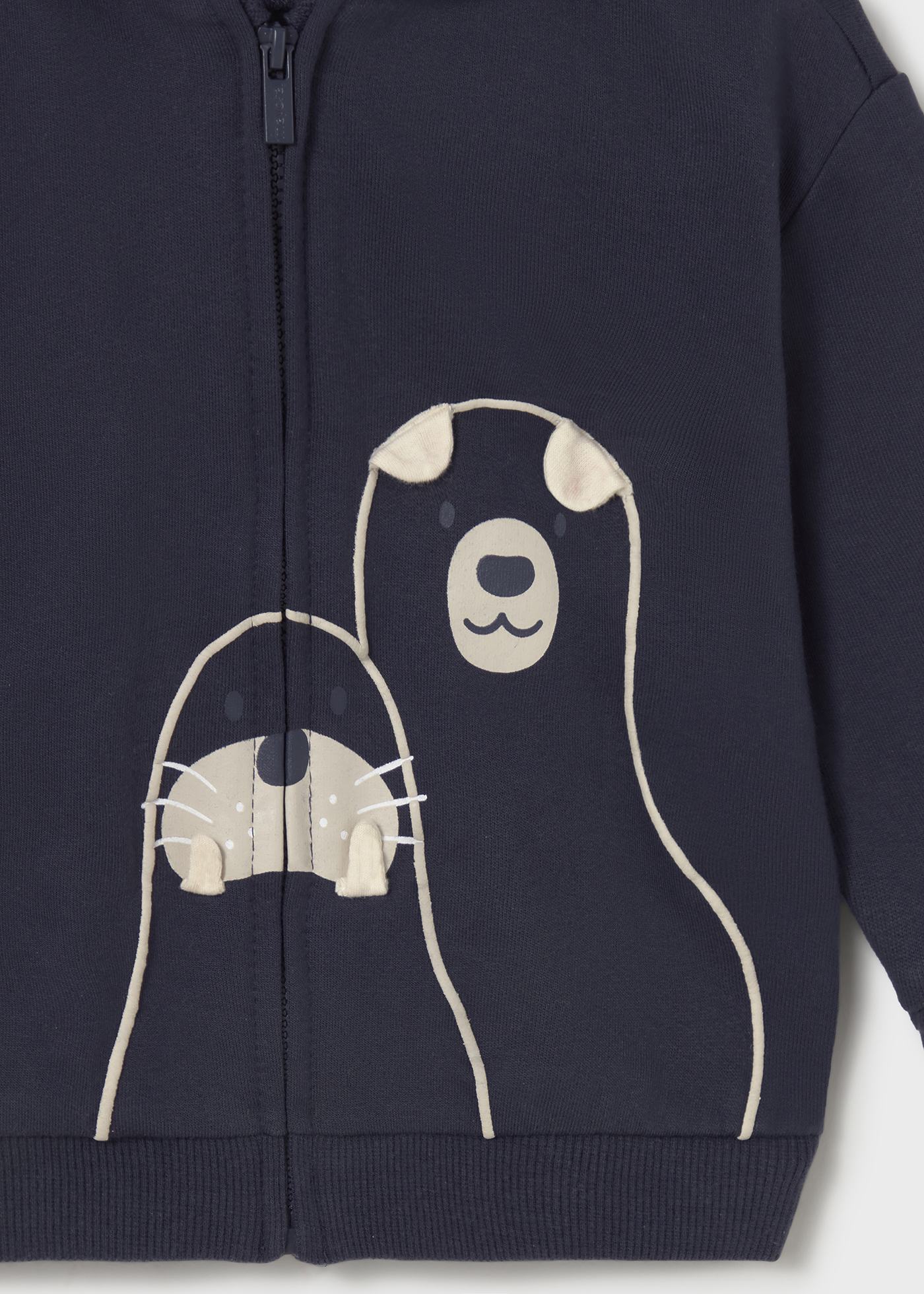 Baby interactive zip-up hoody