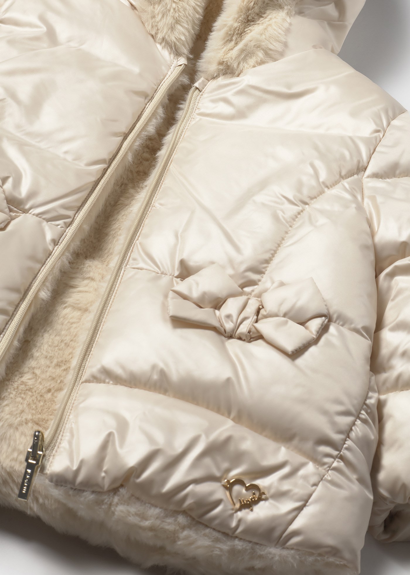 Manteau de fourrure réversible bébé