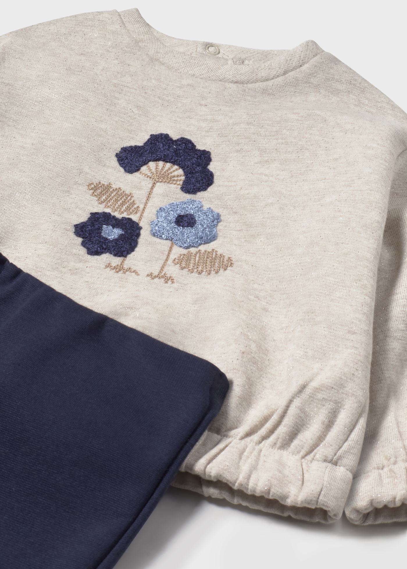 Set Leggings mit Schlag und Sweatshirt Baby