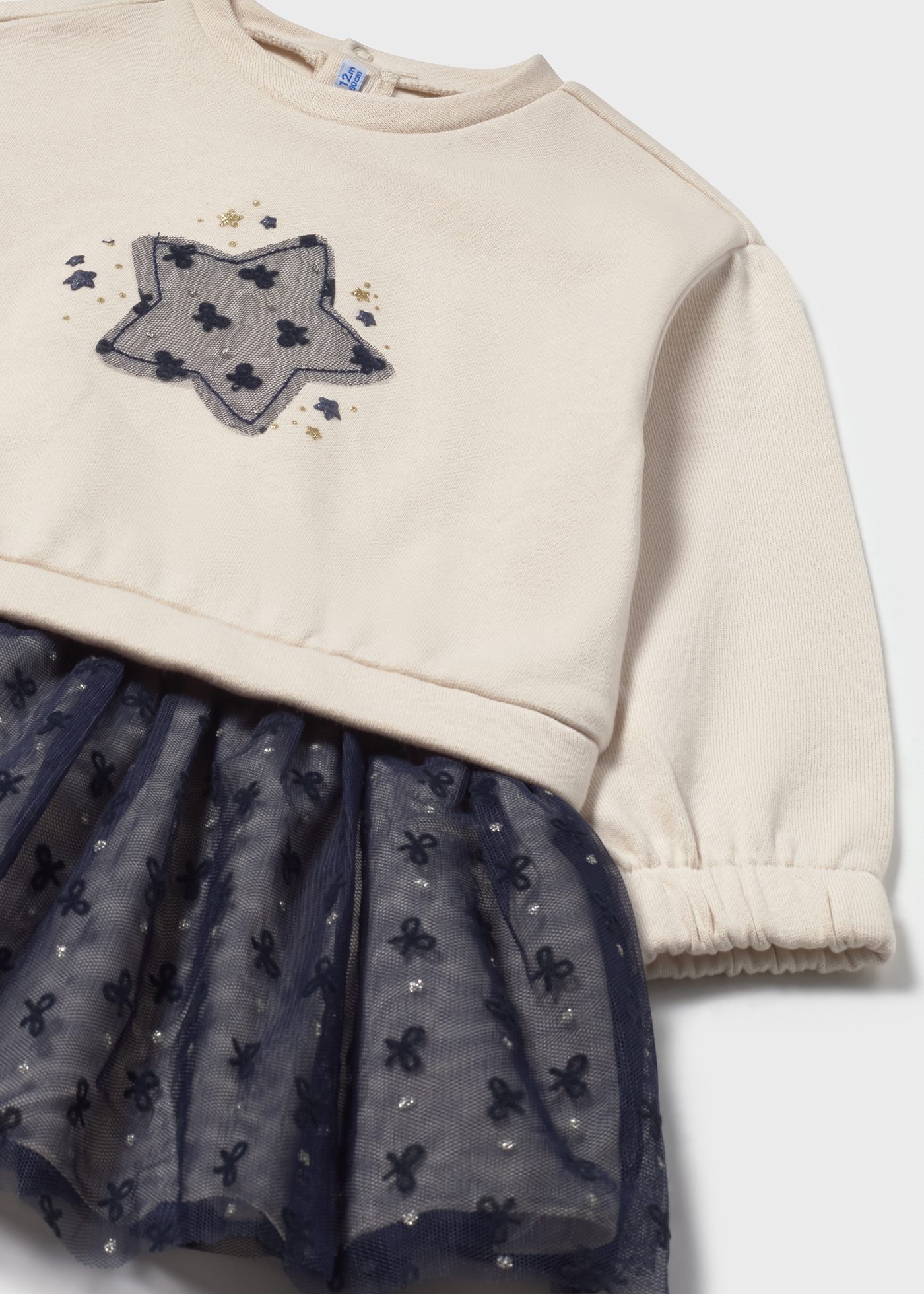 Baby Star Applique Tulle Dress