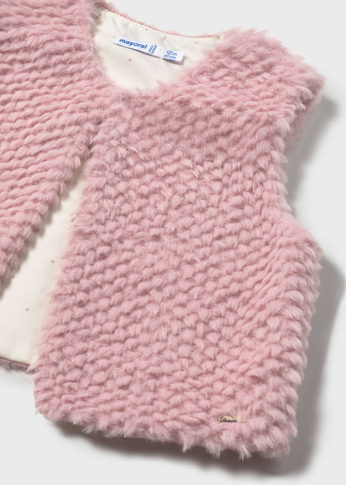 Baby fluffy waistcoat