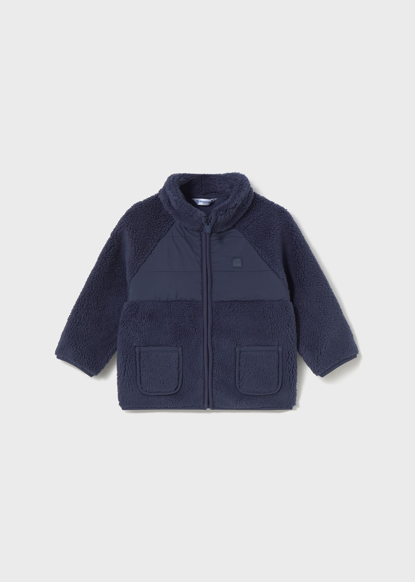 Sudadera cremallera borrego bebé