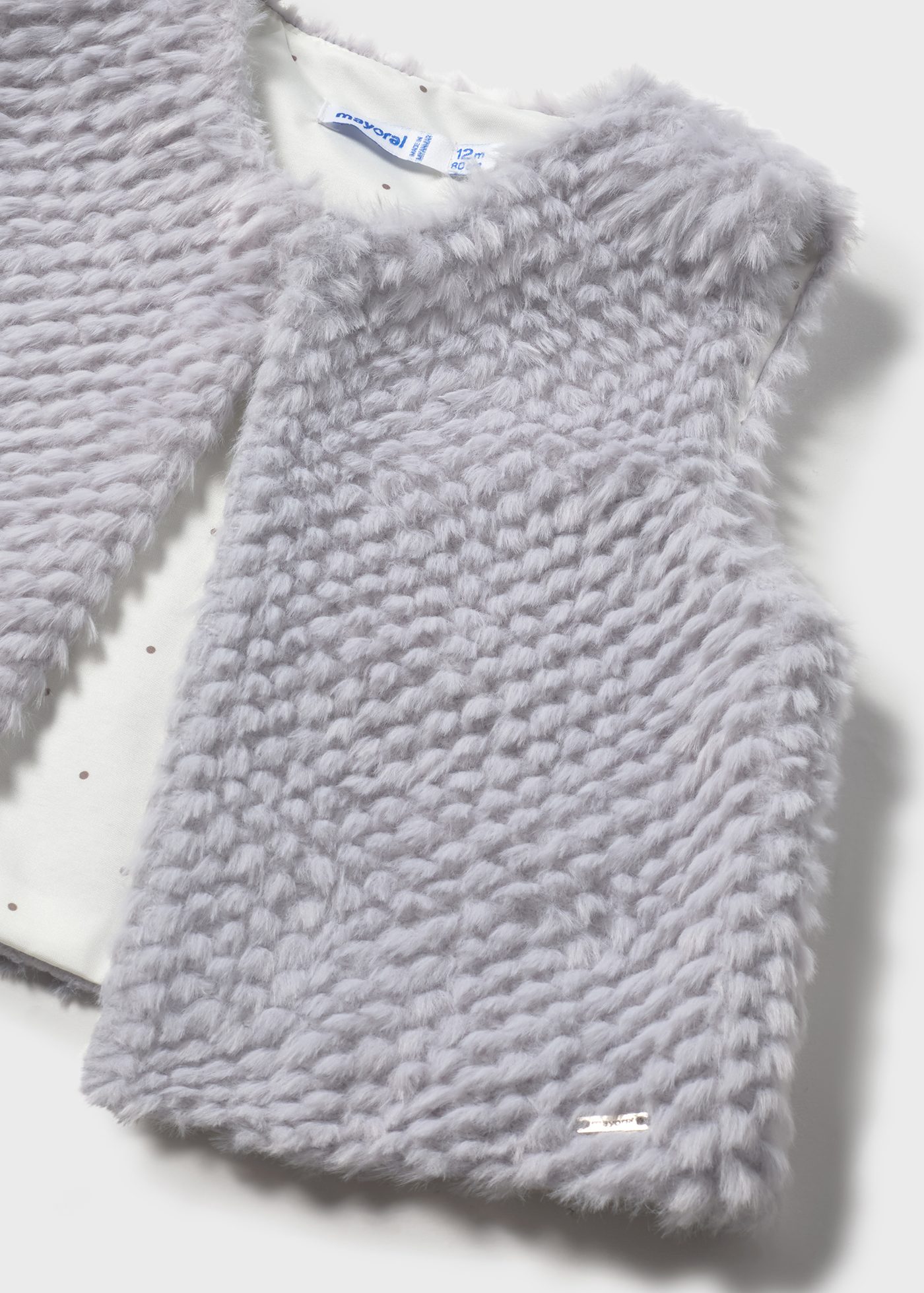 Baby fluffy waistcoat