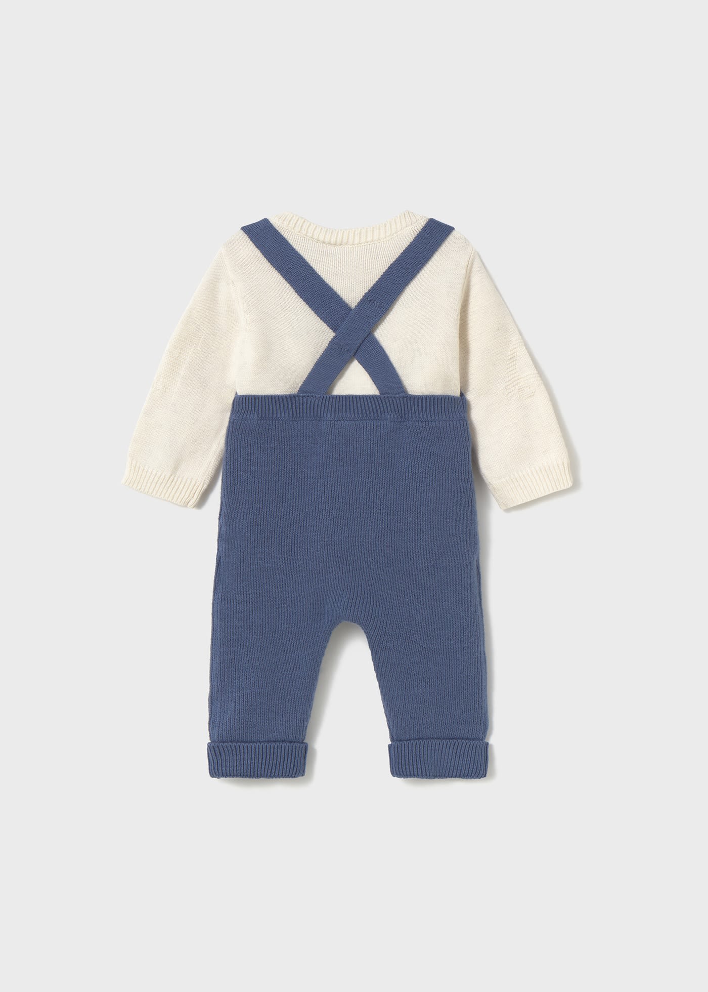 Newborn 2 piece dungarees set