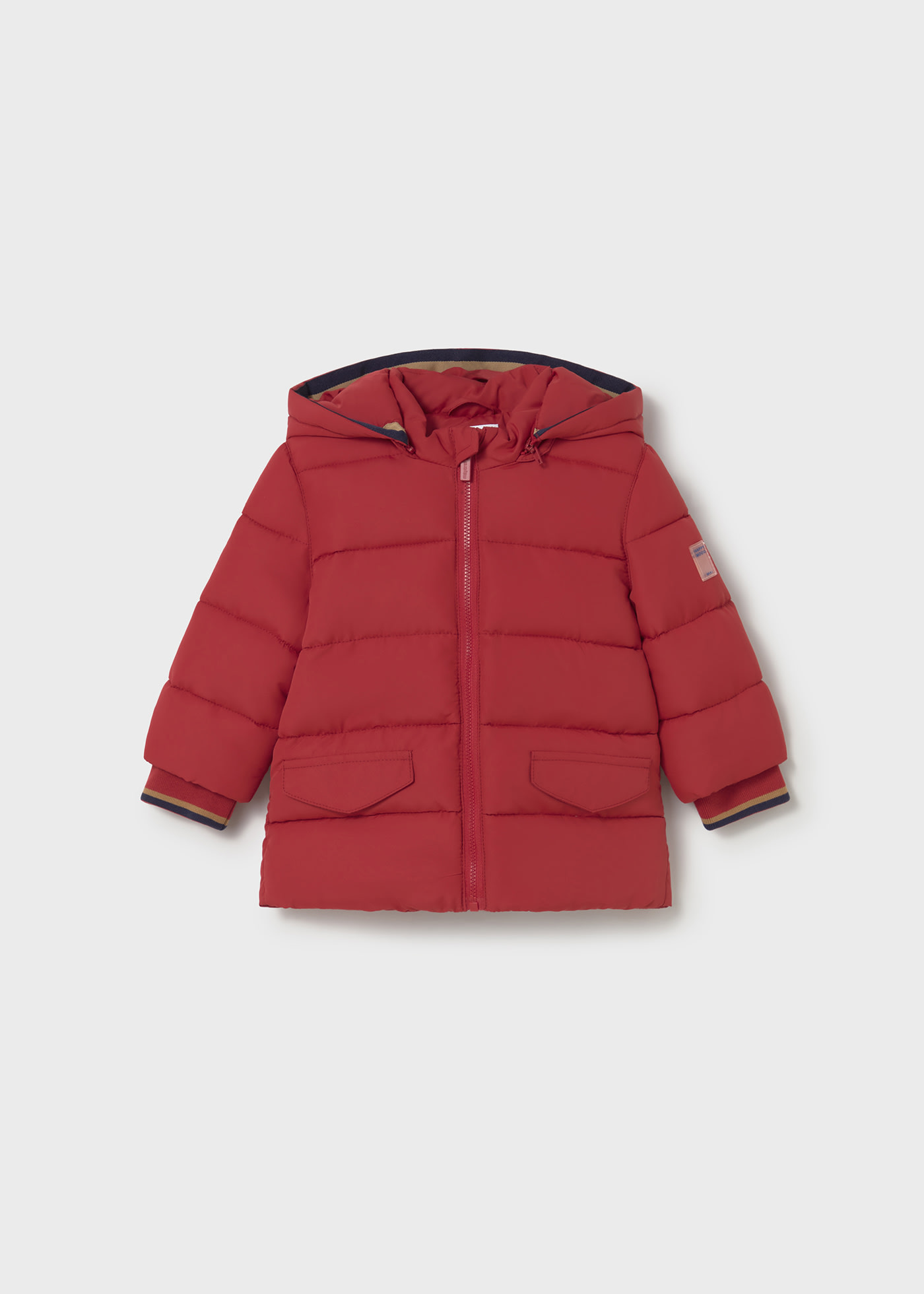Baby hooded quilted coat