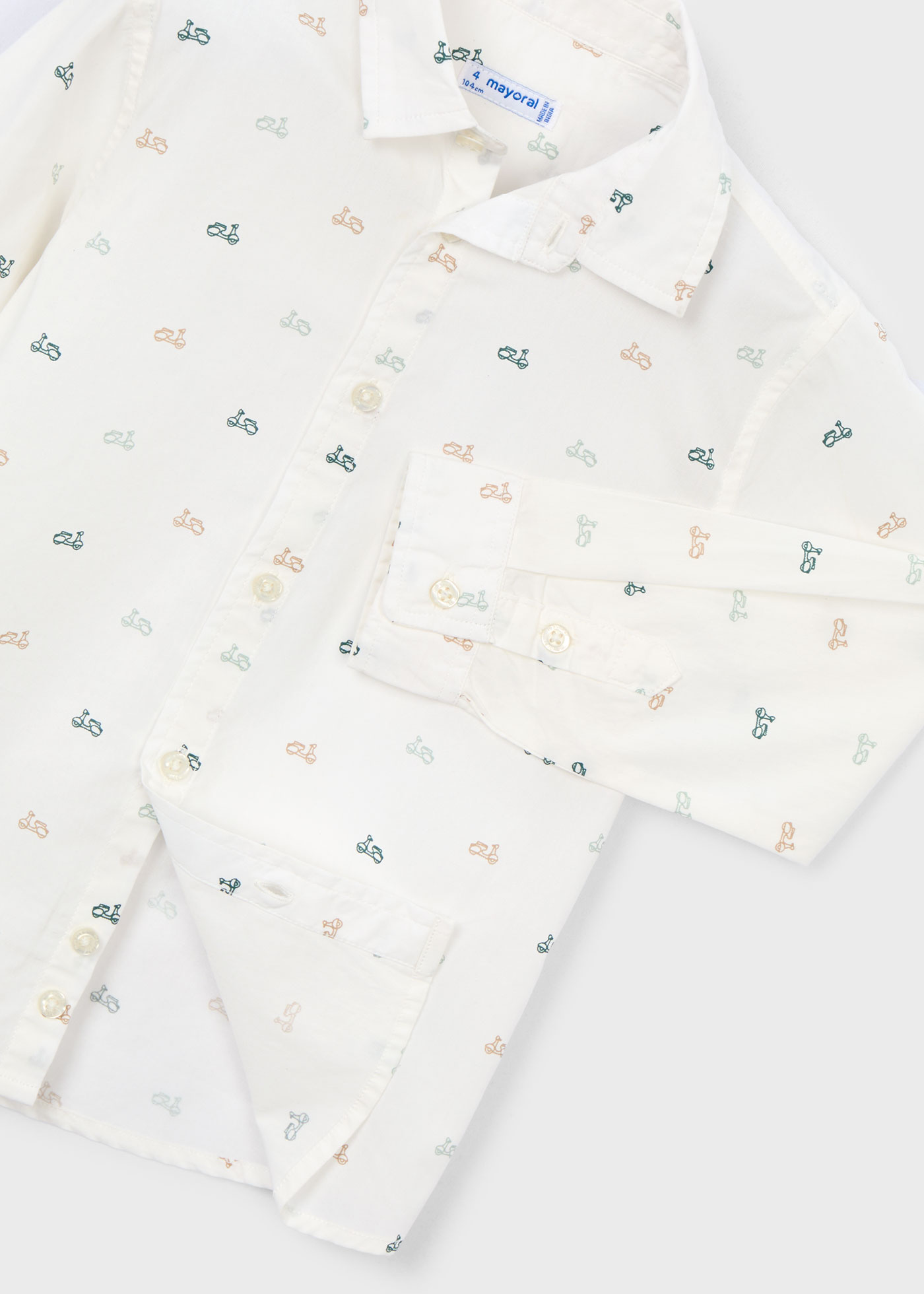 Риза с щампа за момче