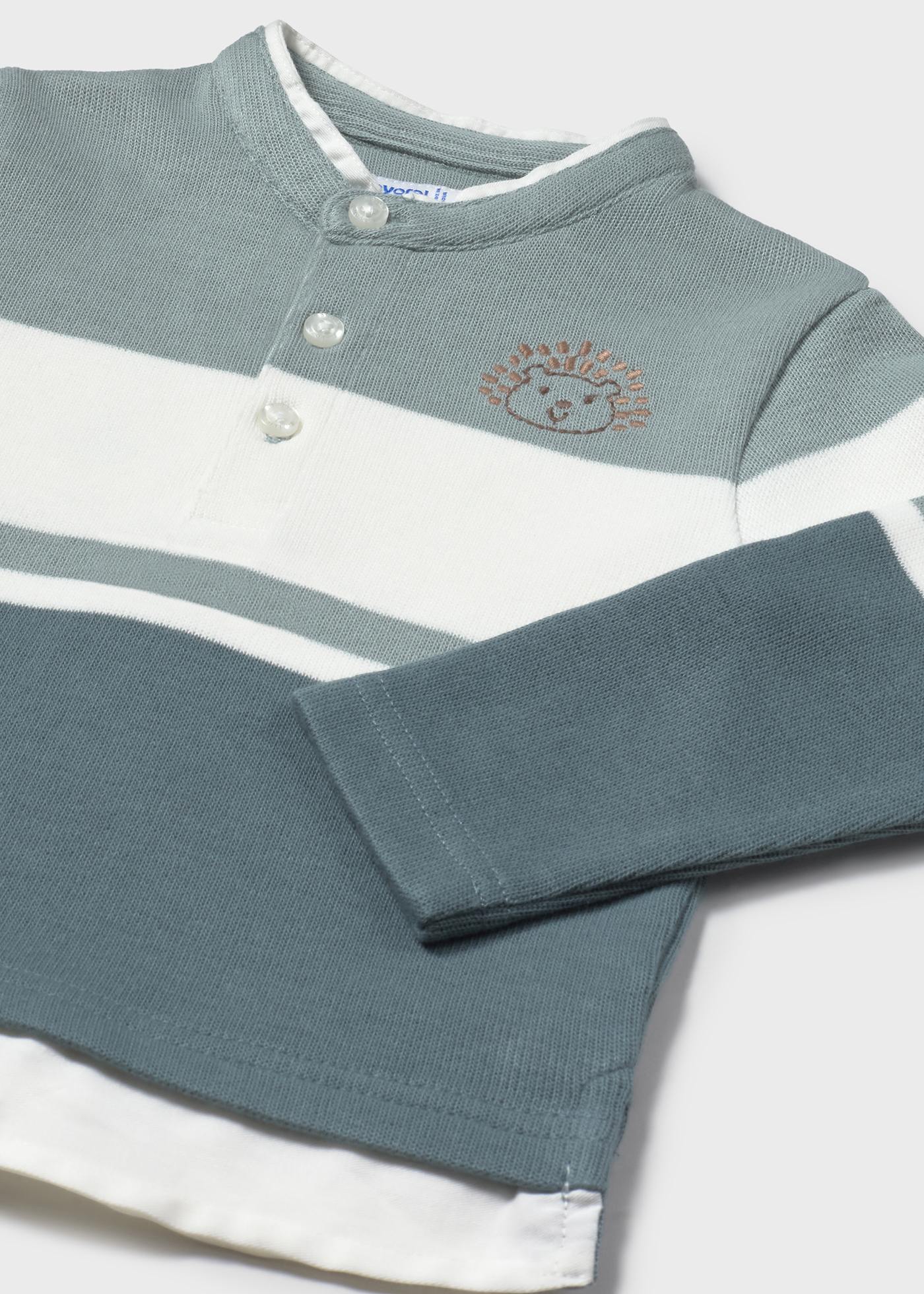 Poloshirt Mao color block Baby