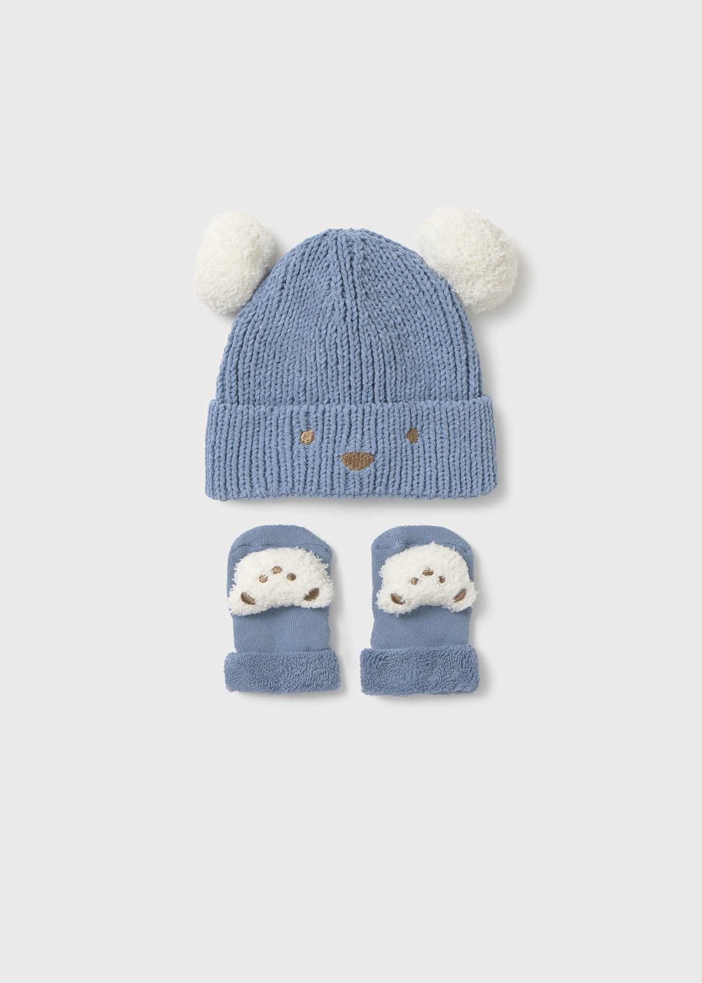 Set de gorro y calcetines unisex bebé recién nacido