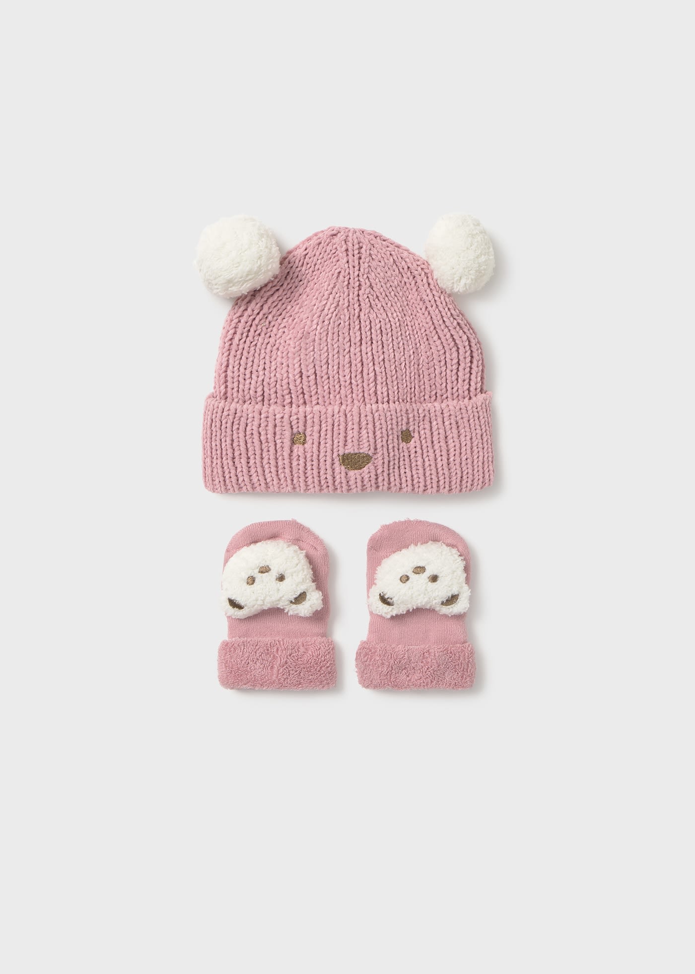 Set de gorro y calcetines unisex bebé recién nacido