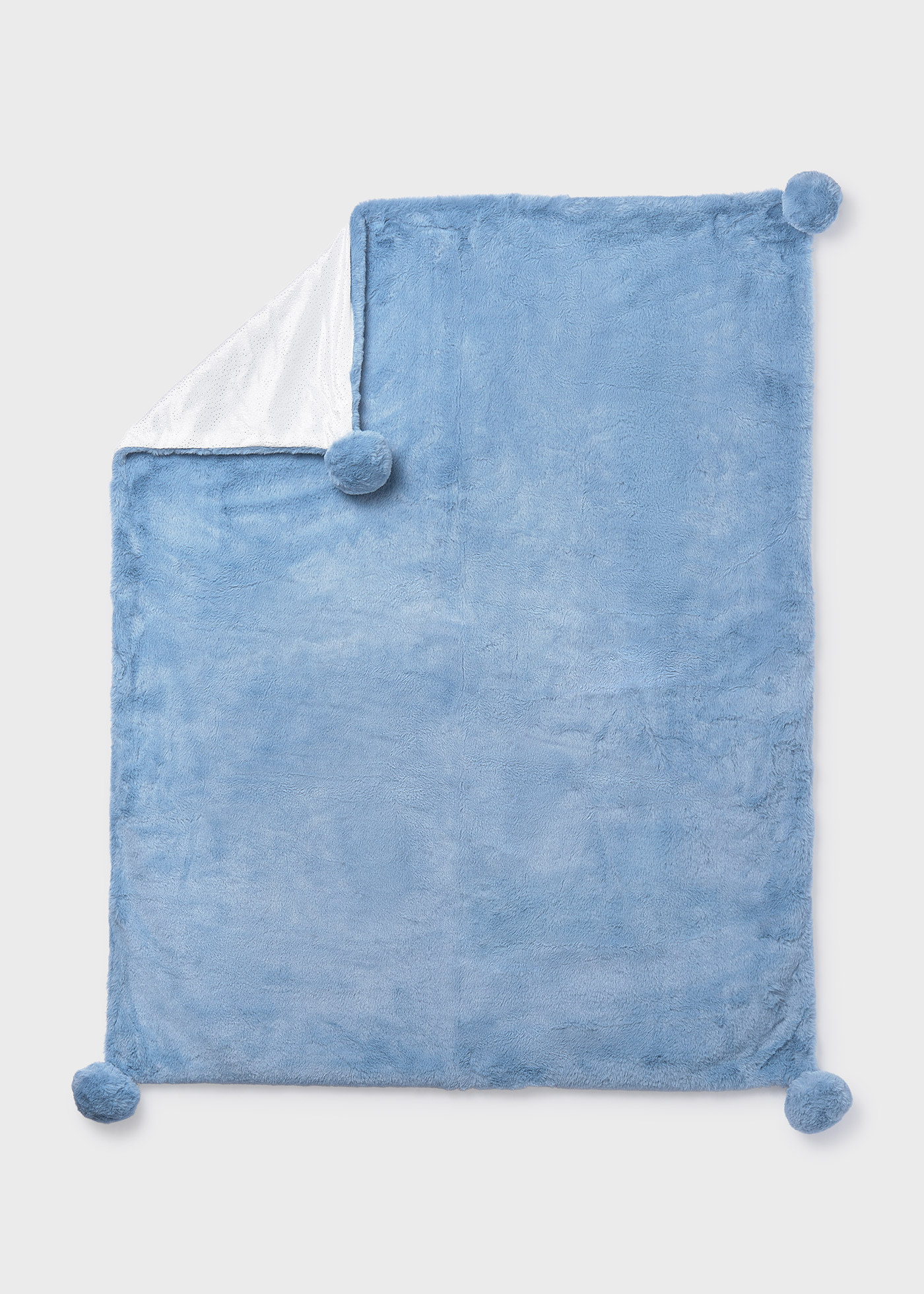 Couverture avec pompon bébé