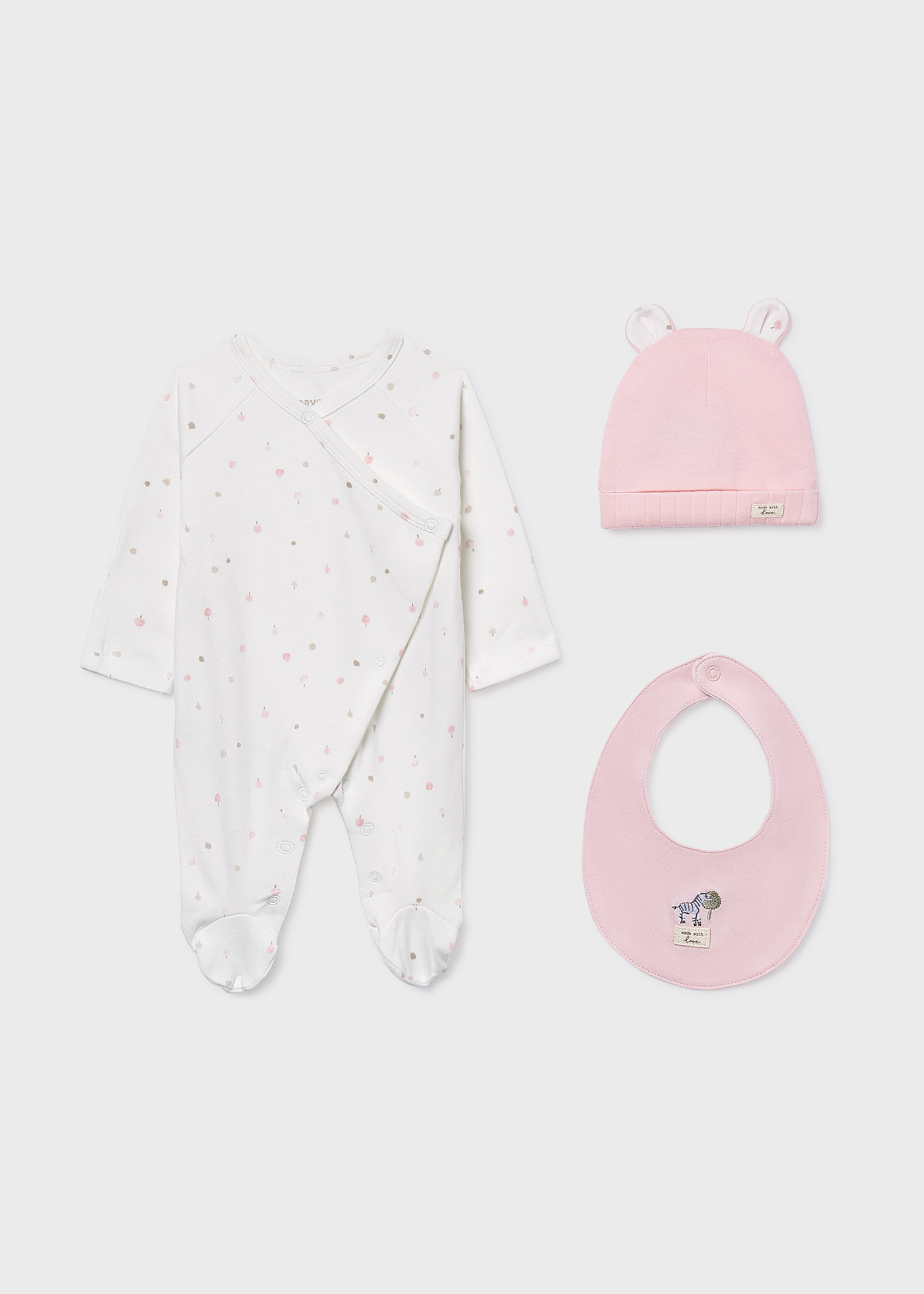 Conjunto 3 piezas regalo unisex bebé