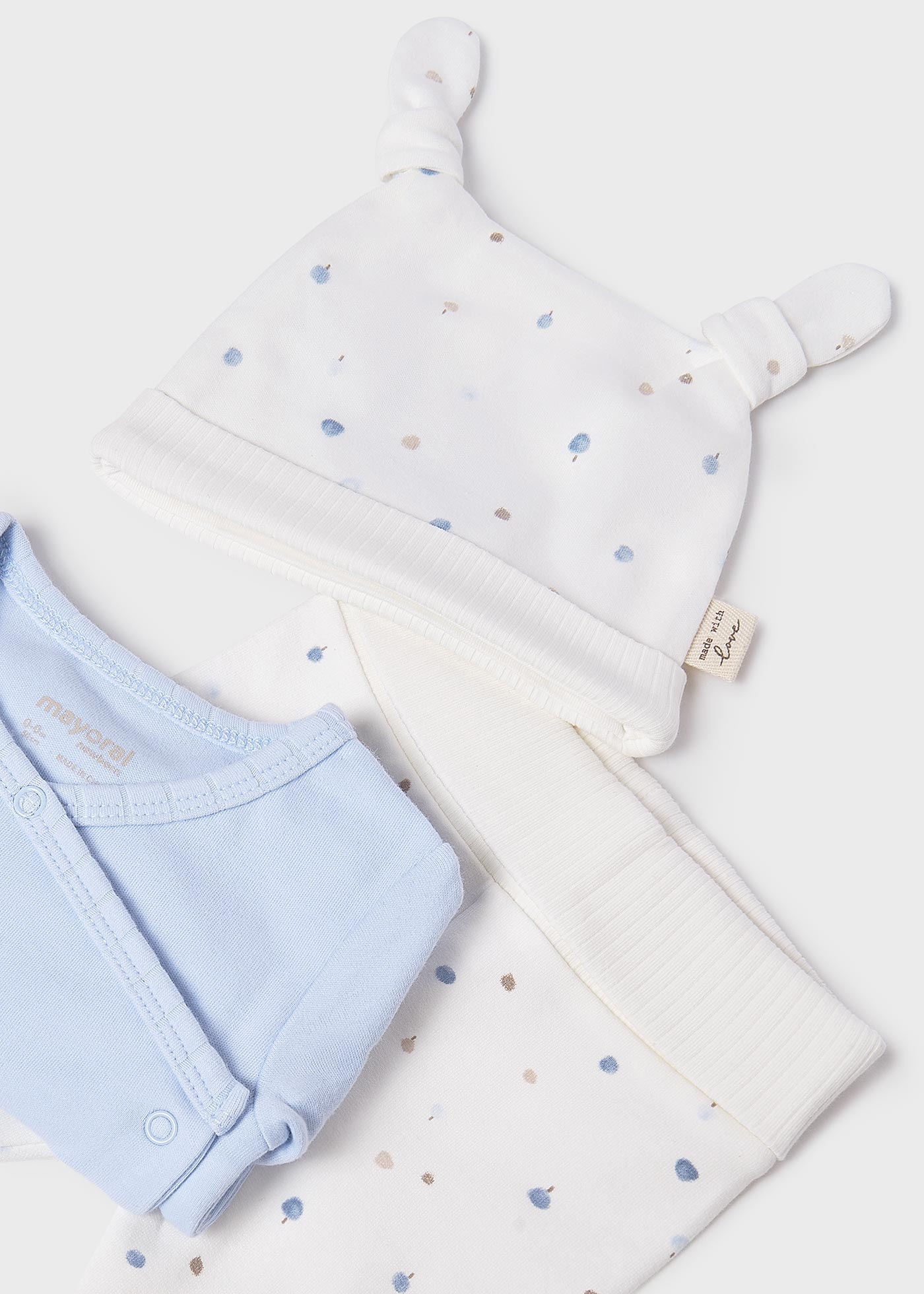 Conjunto regalo 3 piezas unisex bebé