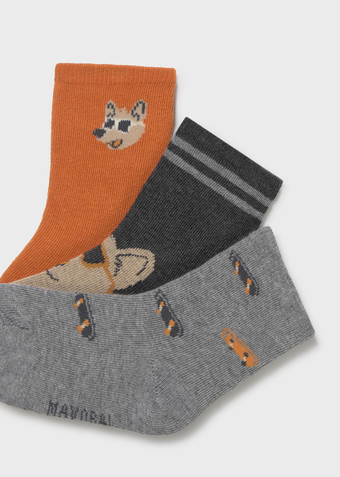Baby Set of 3 Patterned Socks