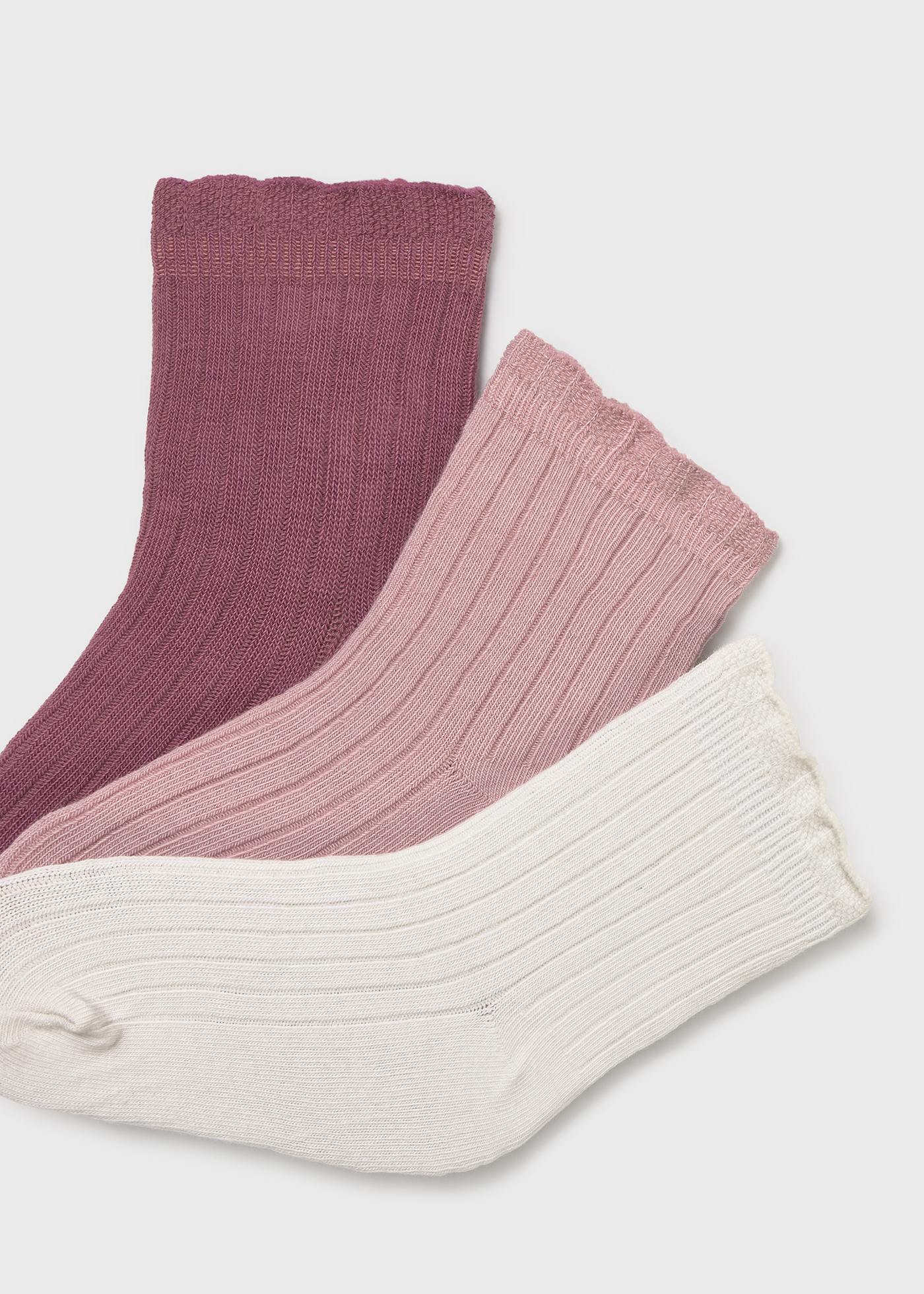 Baby 3 pack rib knit socks
