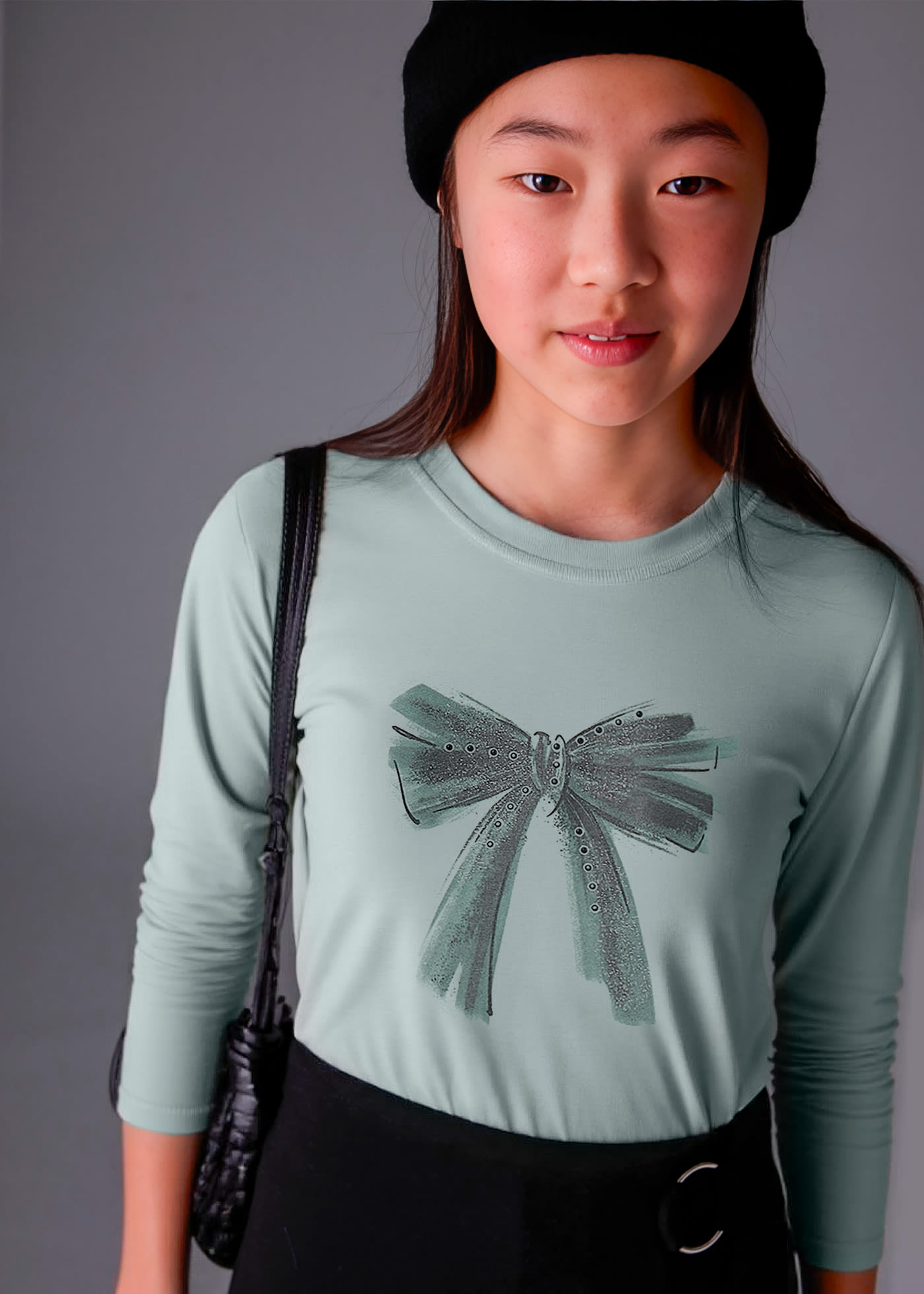 Camiseta básica texto chica