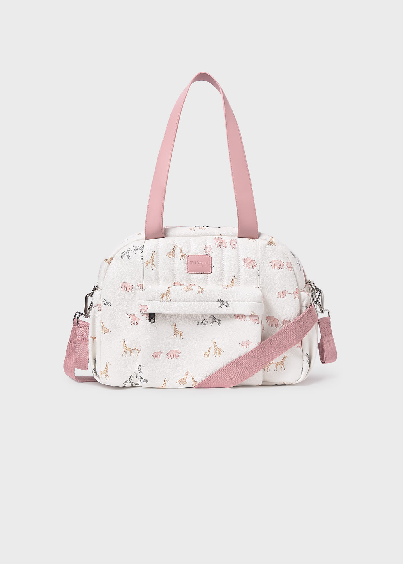 Medium printed maternity bag