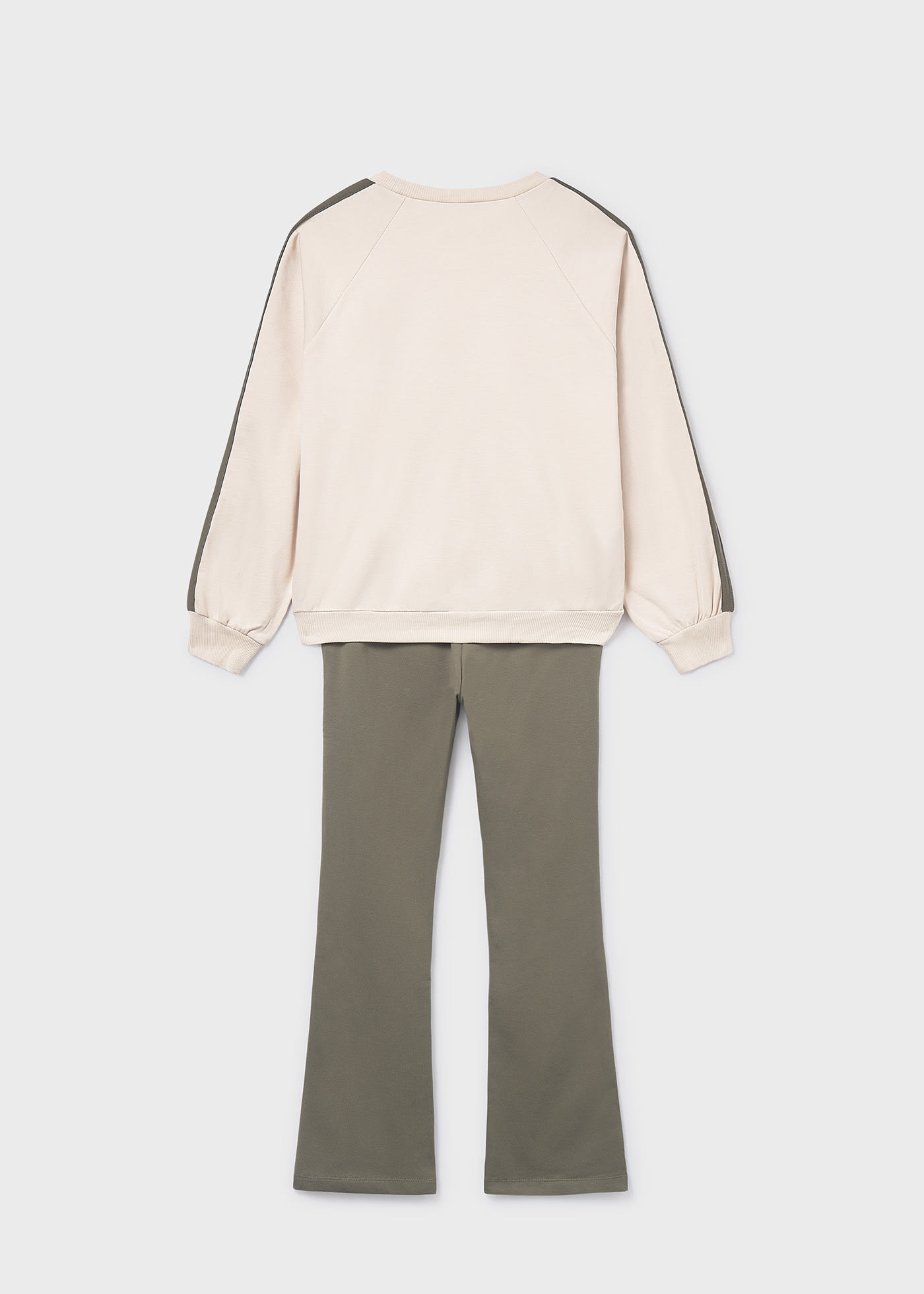 Комплект клин тип чарлстон и суичър за момиче