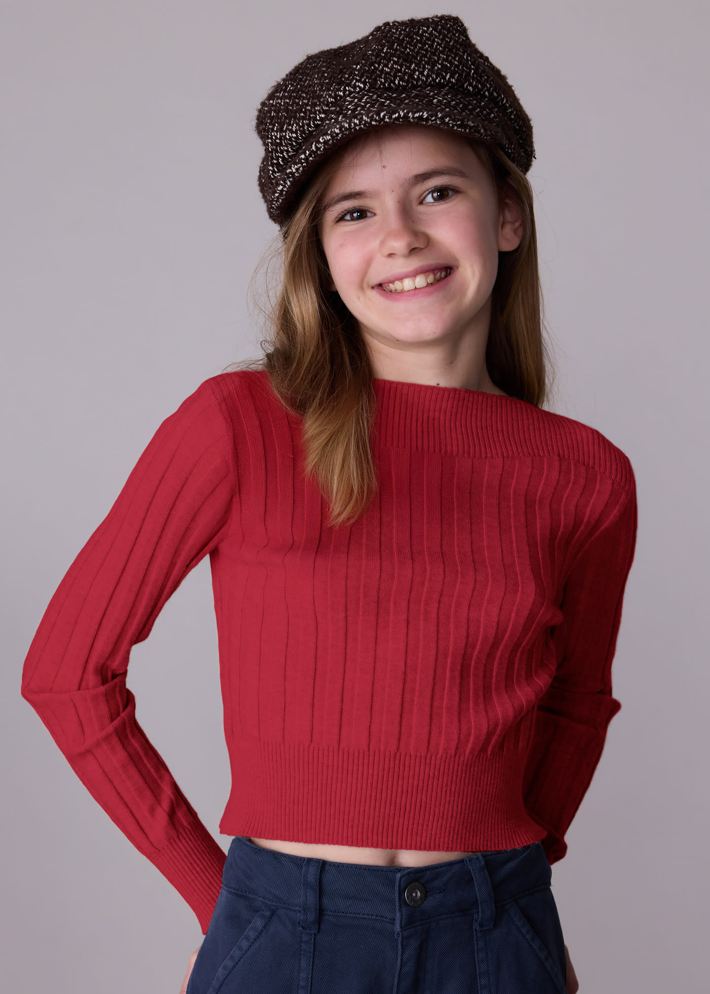 Pullover Rippdetails Teenager Mädchen